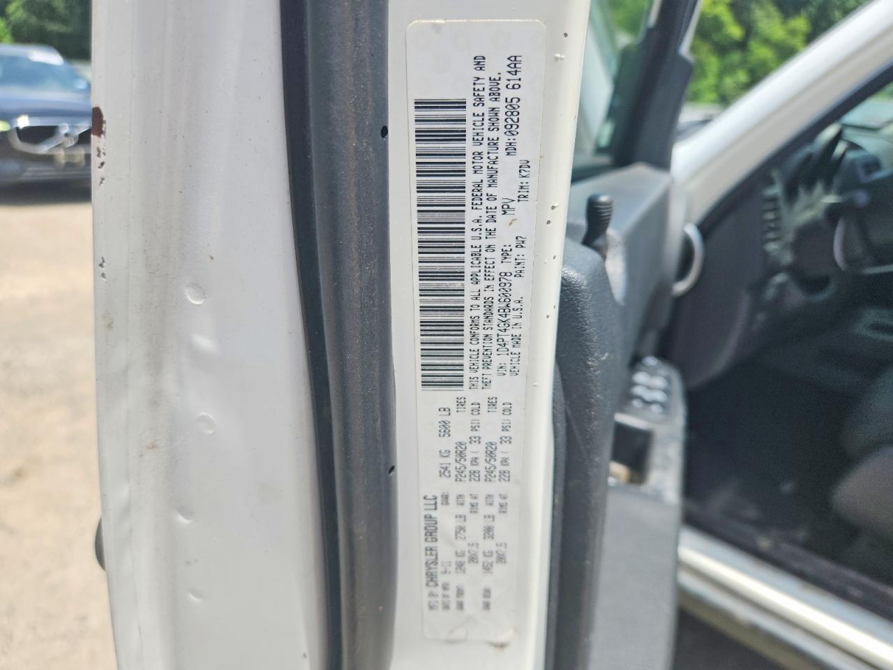 2011 Dodge Nitro Heat White vin: 1D4PT4GK4BW600978