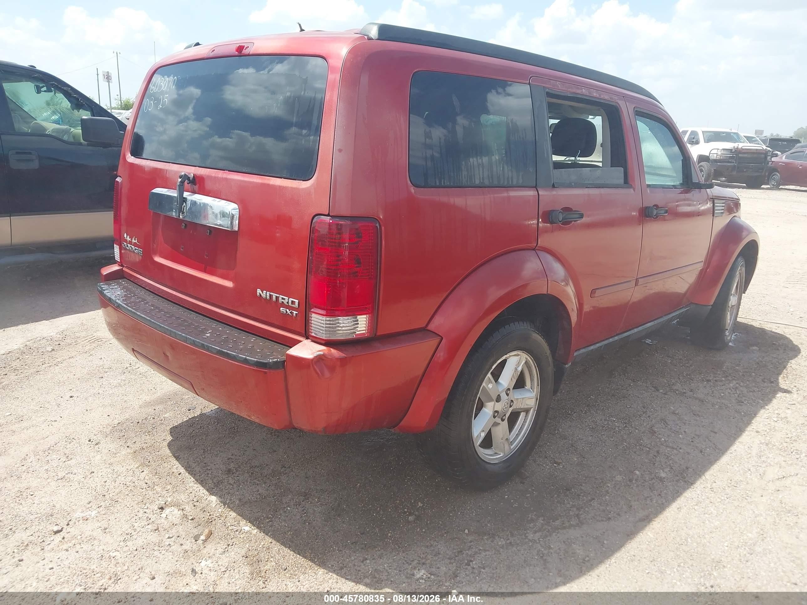 2010 Dodge Nitro Sxt Orange vin: 1D4PT5GK7AW106702