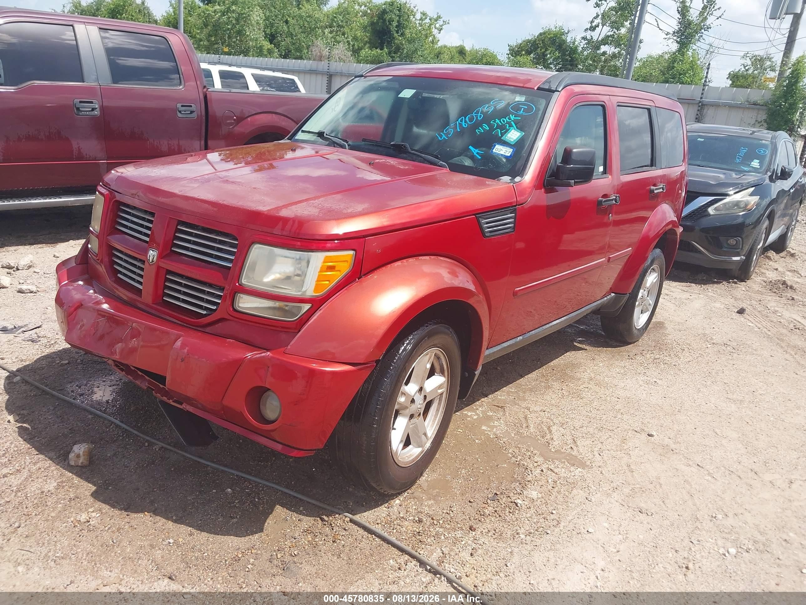 2010 Dodge Nitro Sxt Orange vin: 1D4PT5GK7AW106702