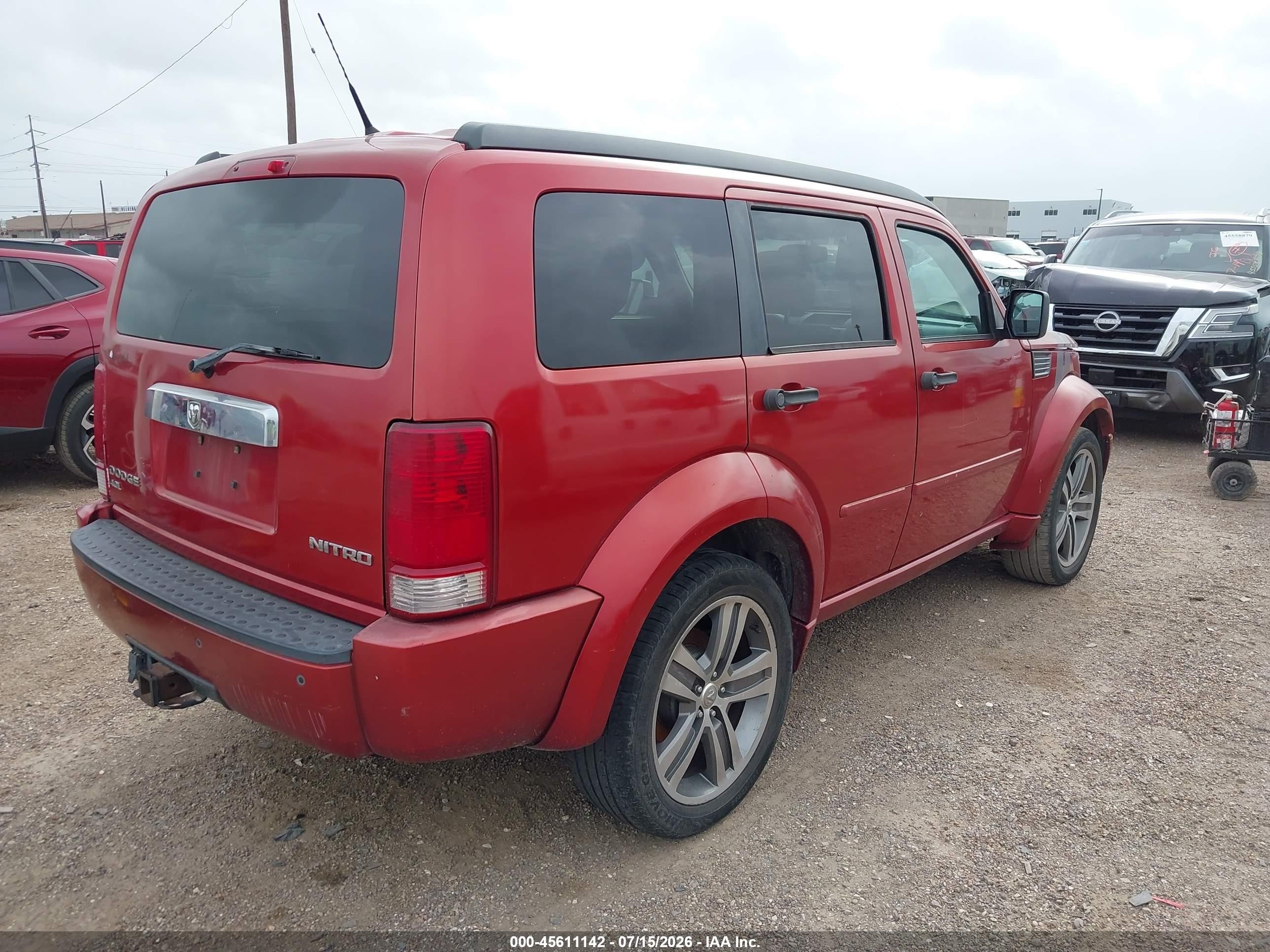 2011 Dodge Nitro Detonator Красный vin: 1D4PT6GX0BW532587