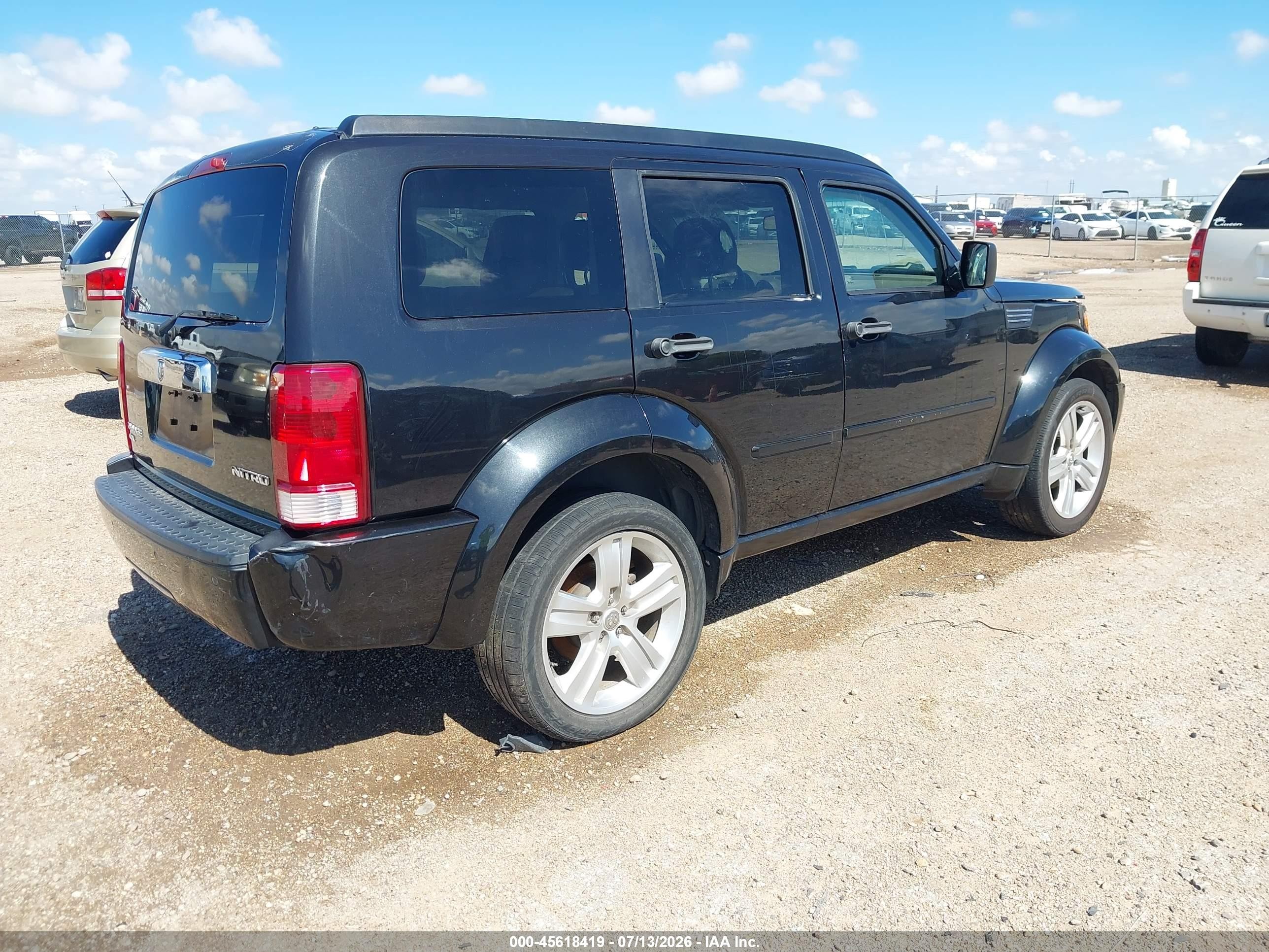 2010 Dodge Nitro Shock Black vin: 1D4PT7GX7AW163828