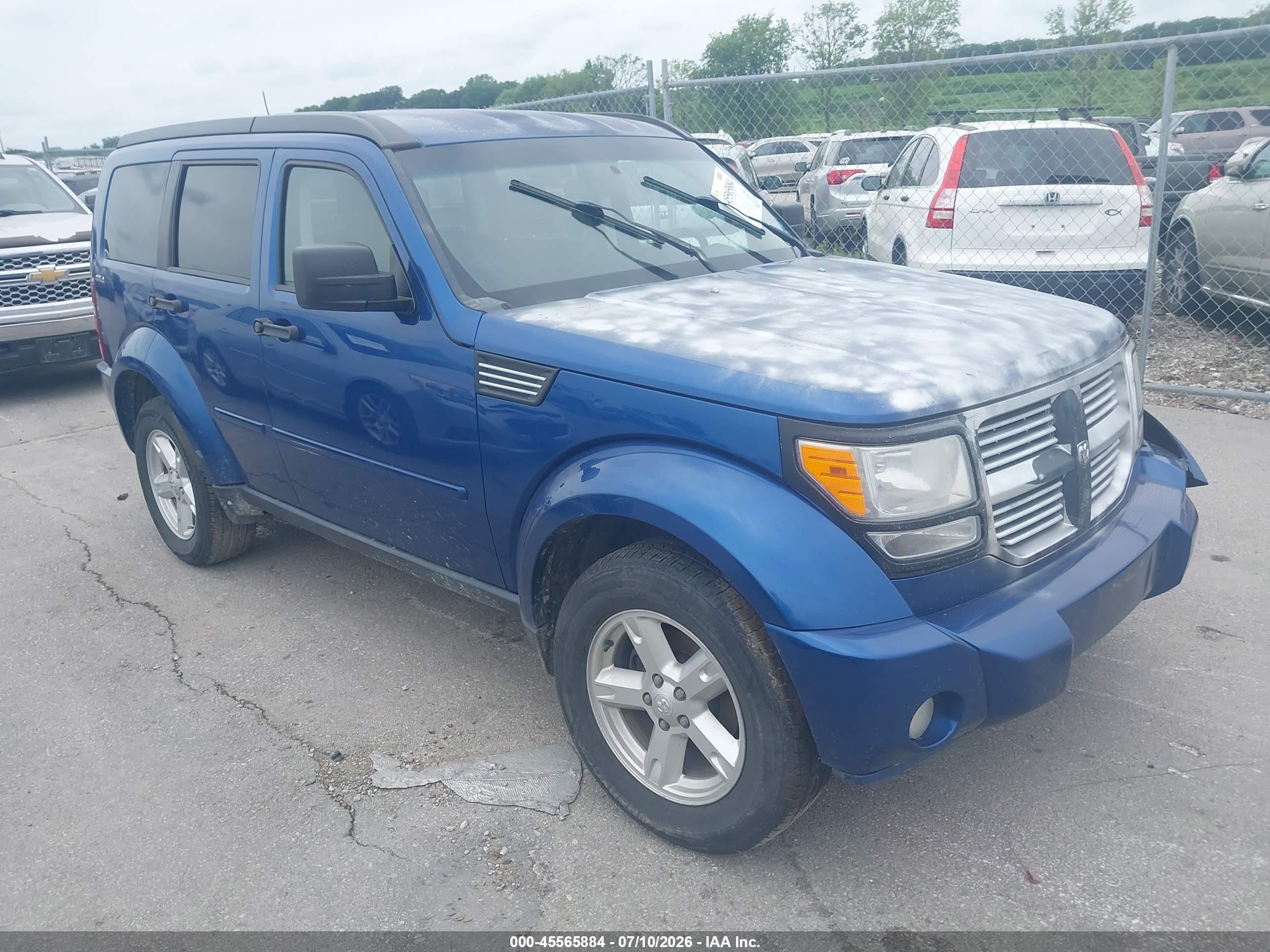 2010 Dodge Nitro Se Blue vin: 1D4PU2GK7AW106727