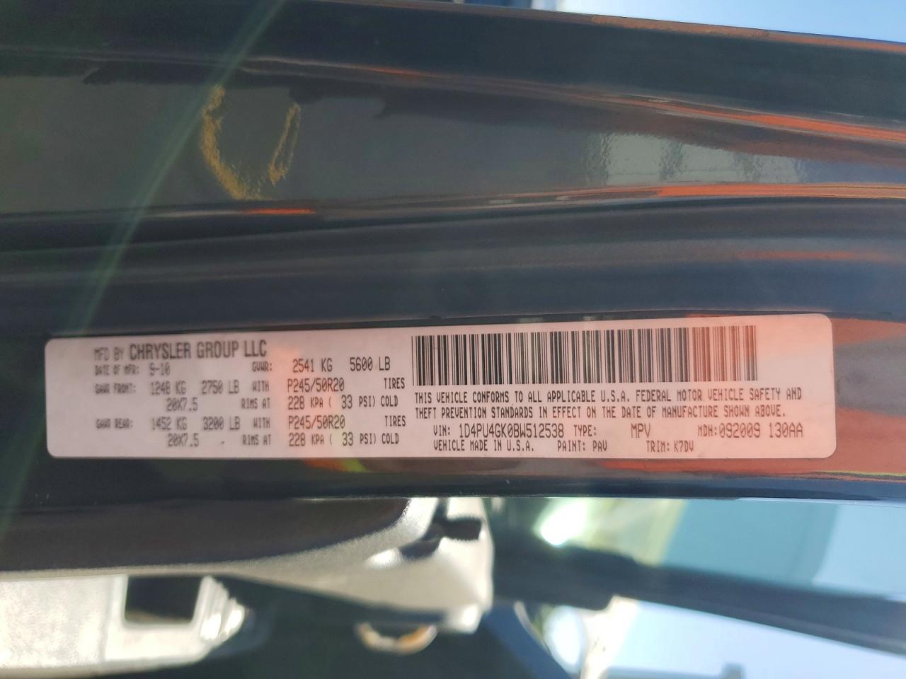 2011 Dodge Nitro Heat Черный vin: 1D4PU4GK0BW512538