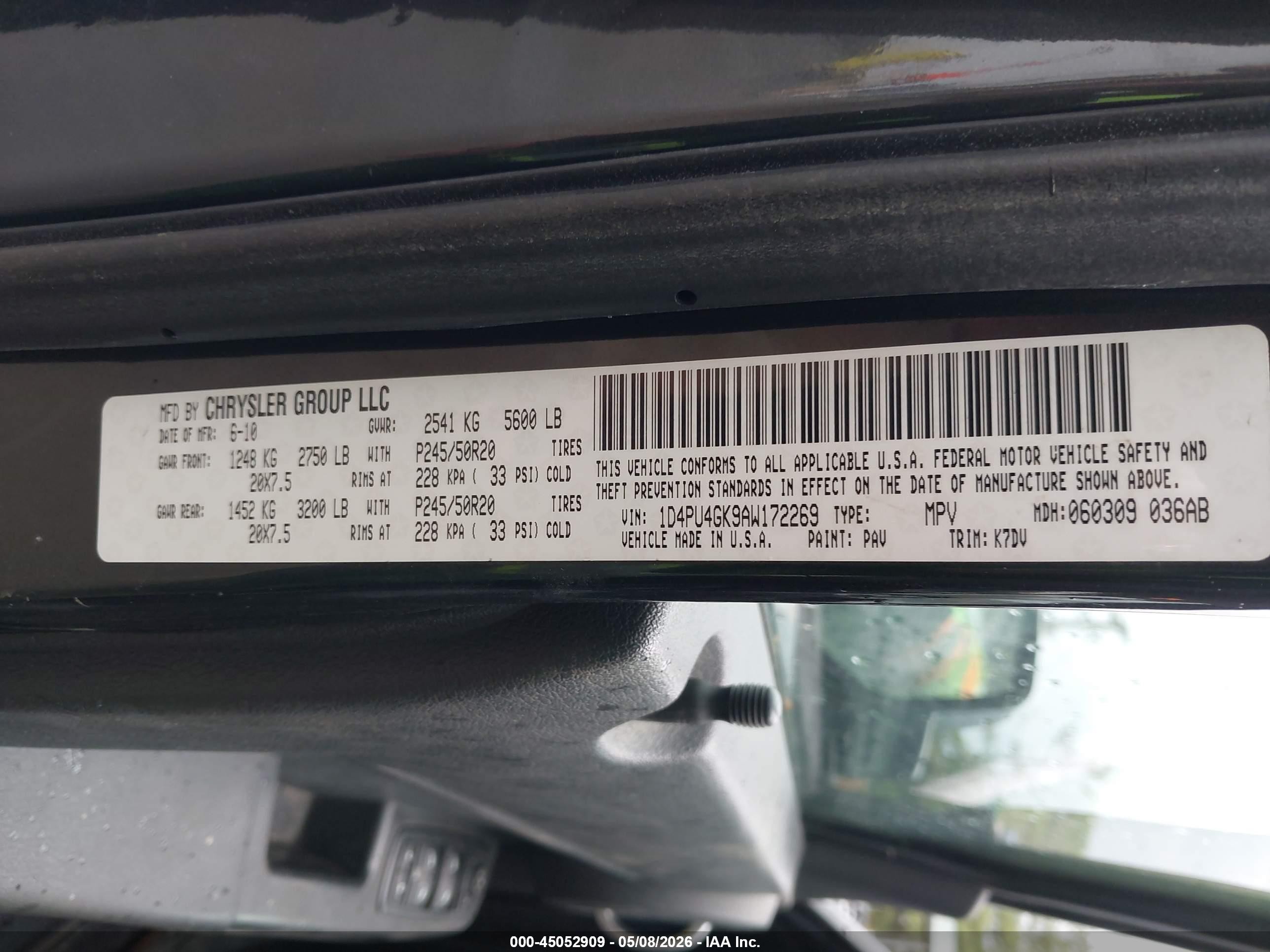 2010 Dodge Nitro Heat Черный vin: 1D4PU4GK9AW172269