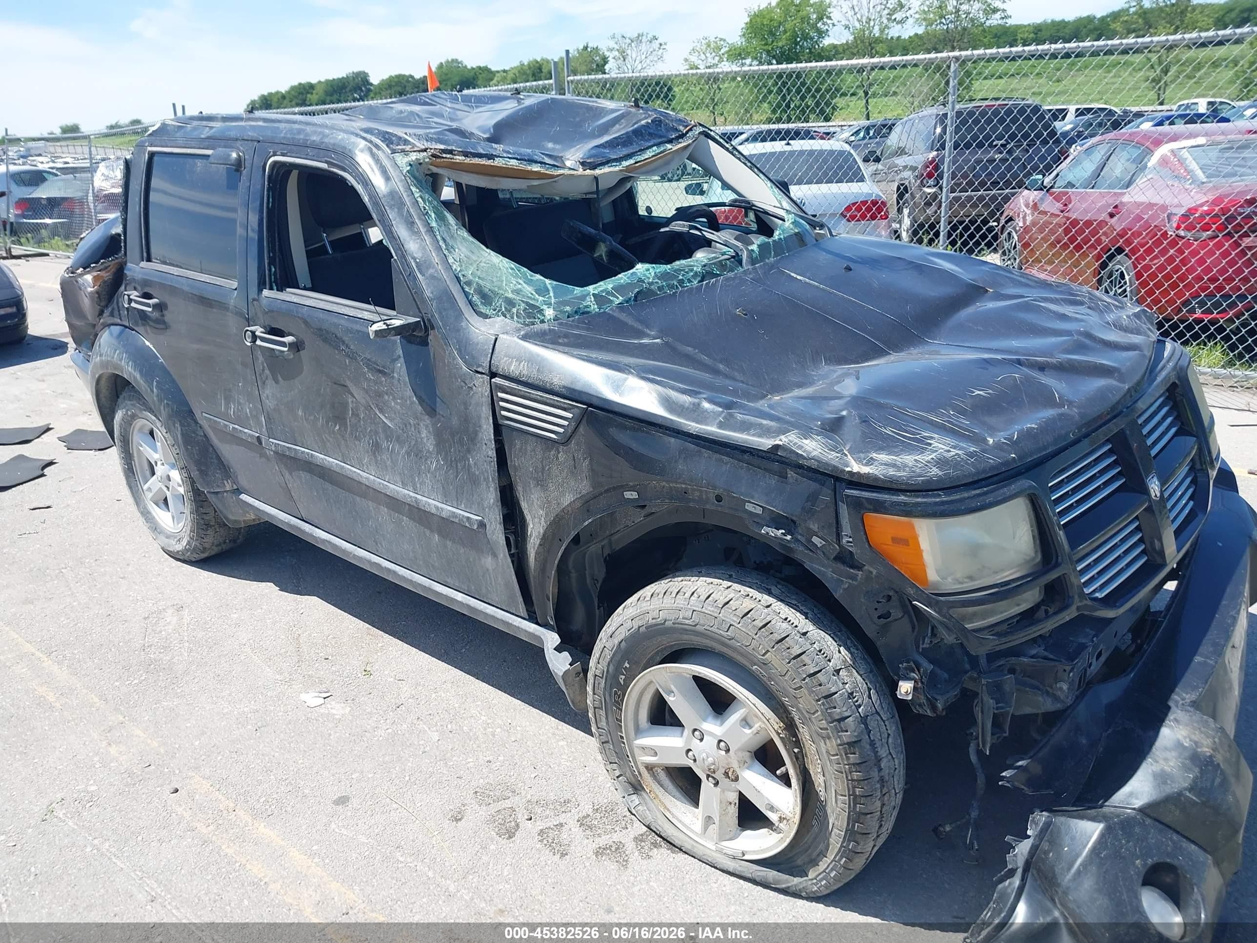 2010 Dodge Nitro Sxt Black vin: 1D4PU5GK2AW122674