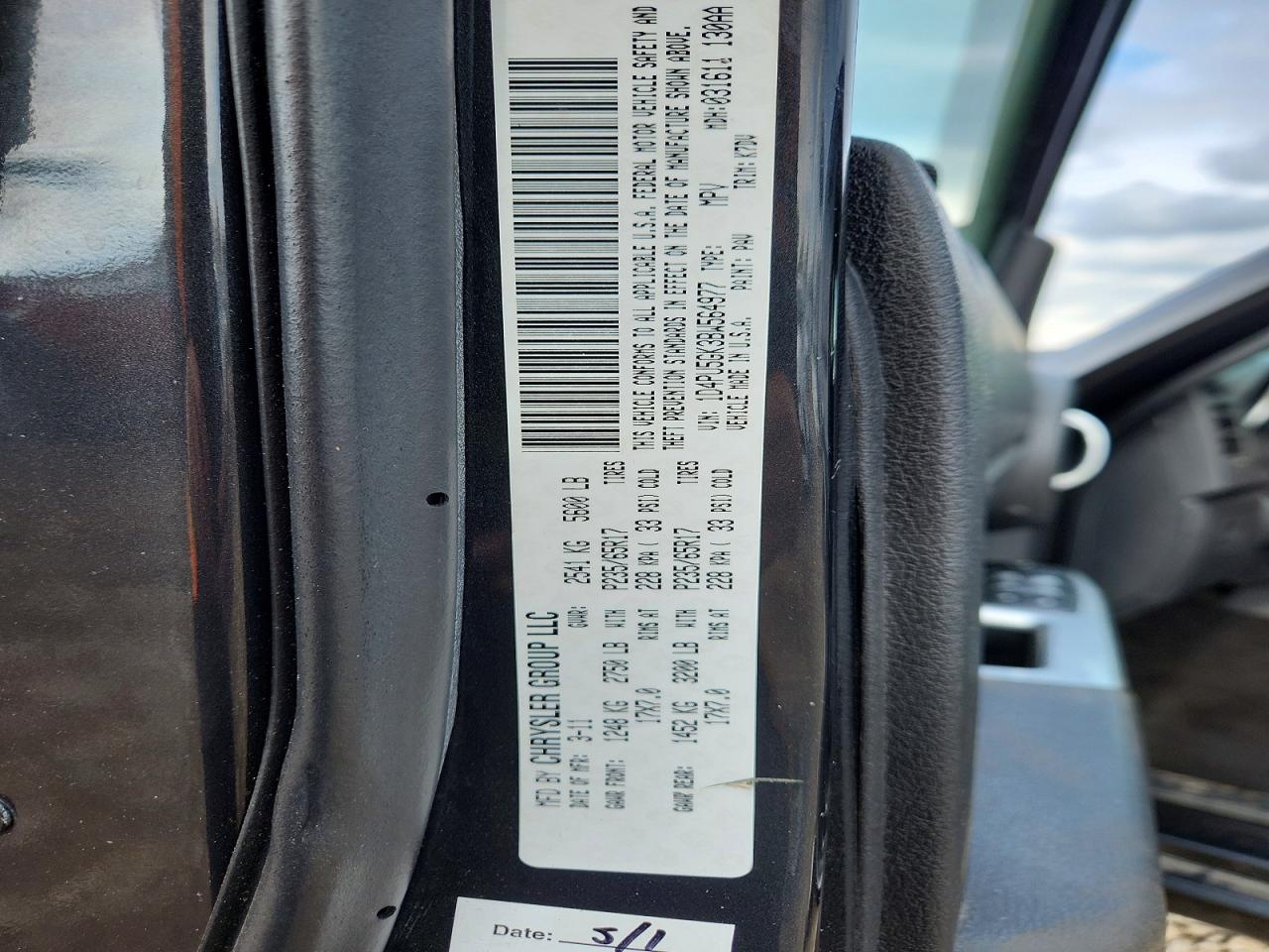 2011 Dodge Nitro Sxt Black vin: 1D4PU5GK3BW564977