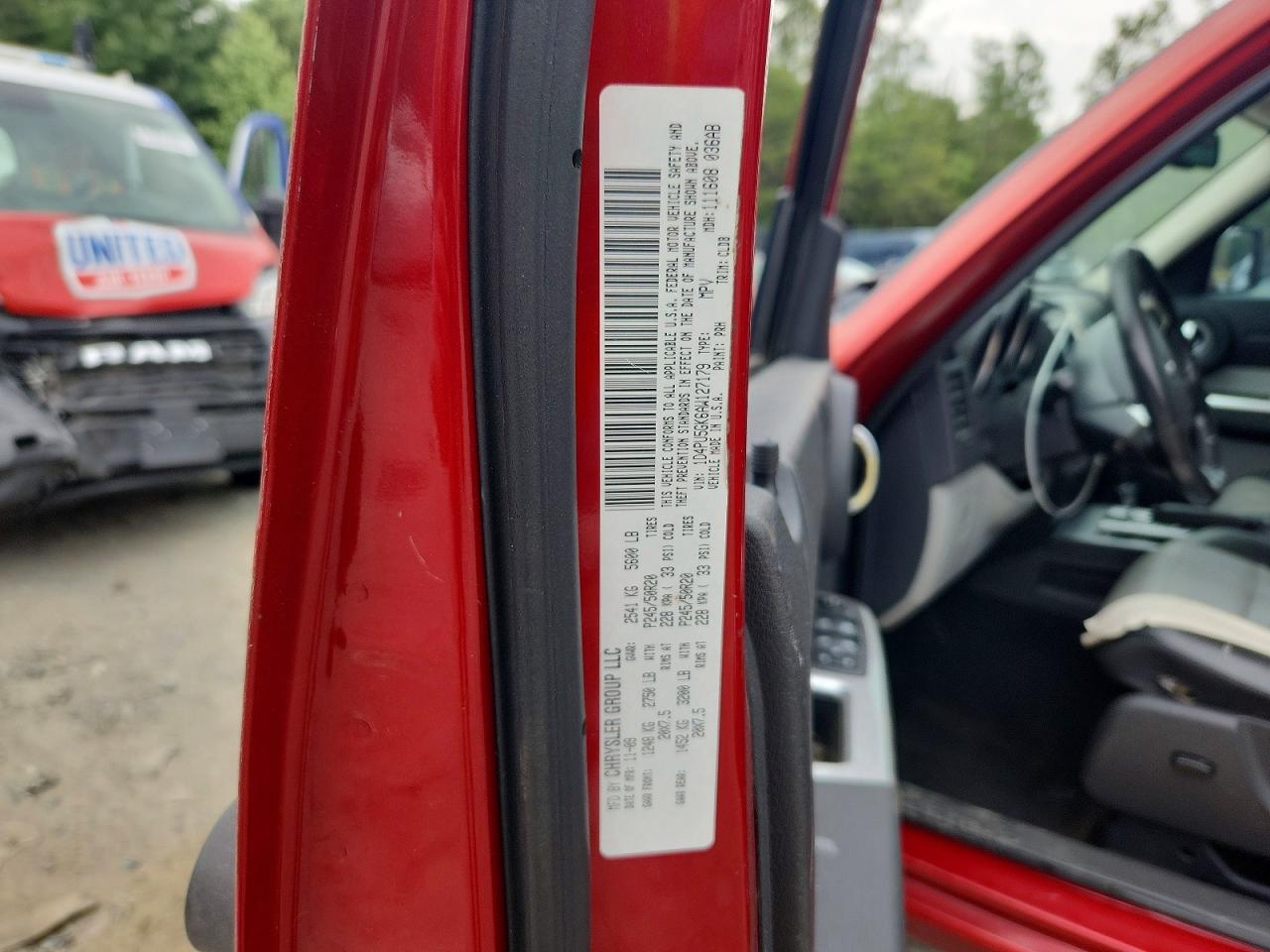 2010 Dodge Nitro Sxt Red vin: 1D4PU5GK6AW127179