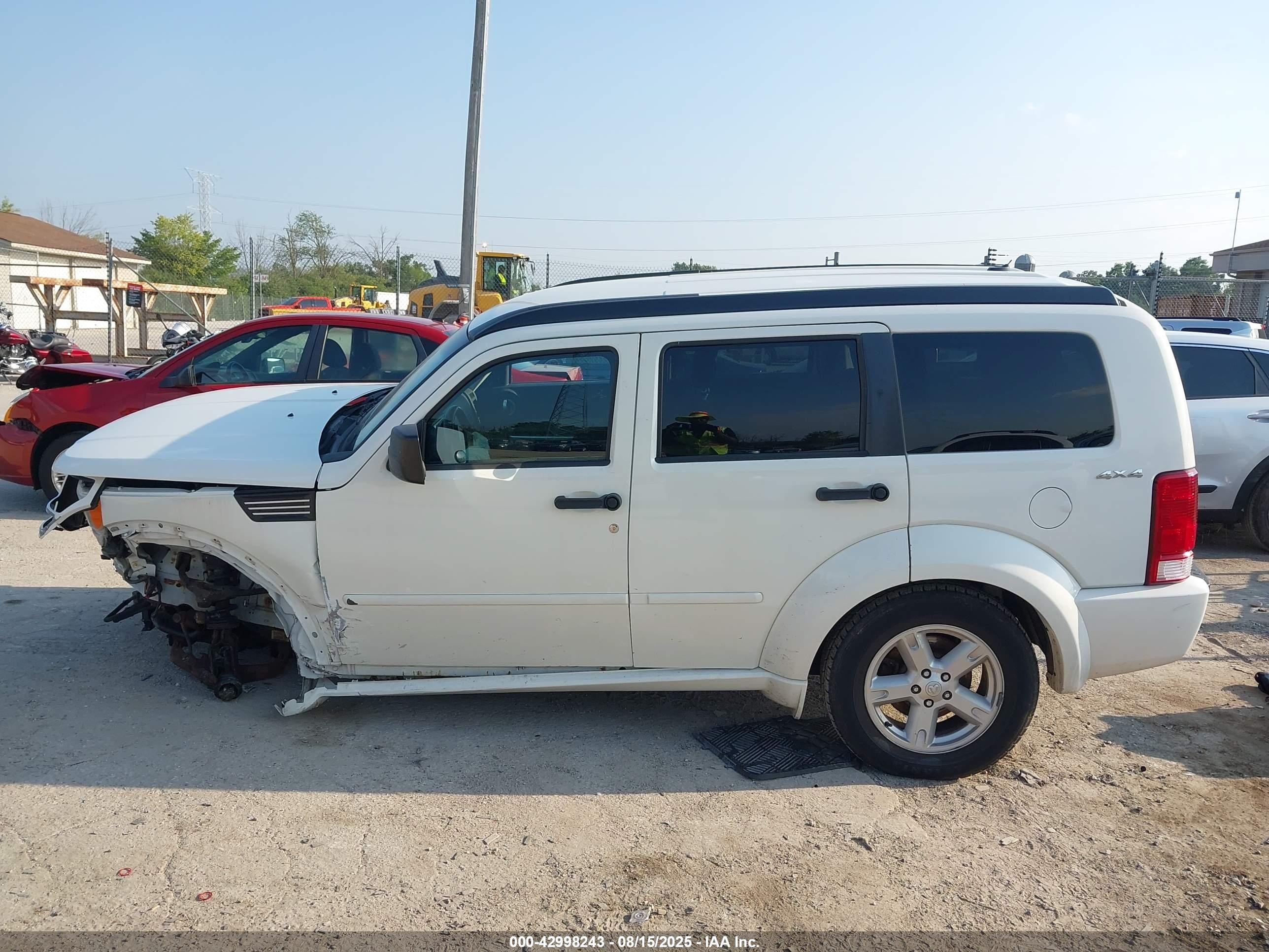 2010 Dodge Nitro Sxt Белый vin: 1D4PU5GK7AW141155