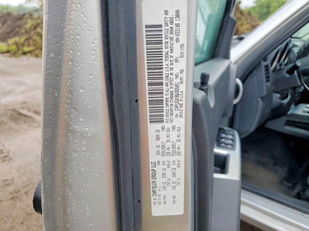 2011 Dodge Nitro Sxt Silver vin: 1D4PU5GK9BW565051
