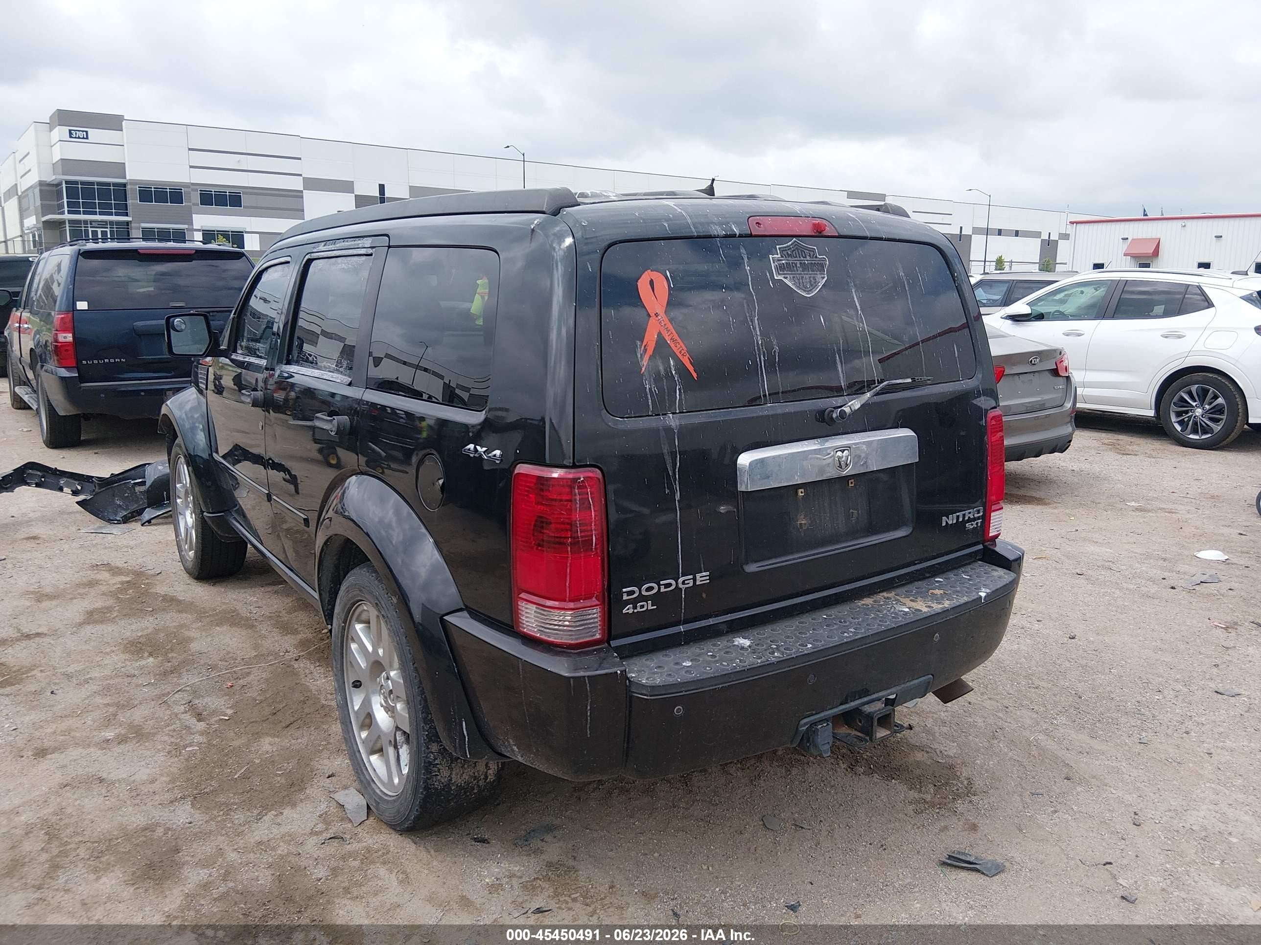 2010 Dodge Nitro Sxt Black vin: 1D4PU5GX5AW141795