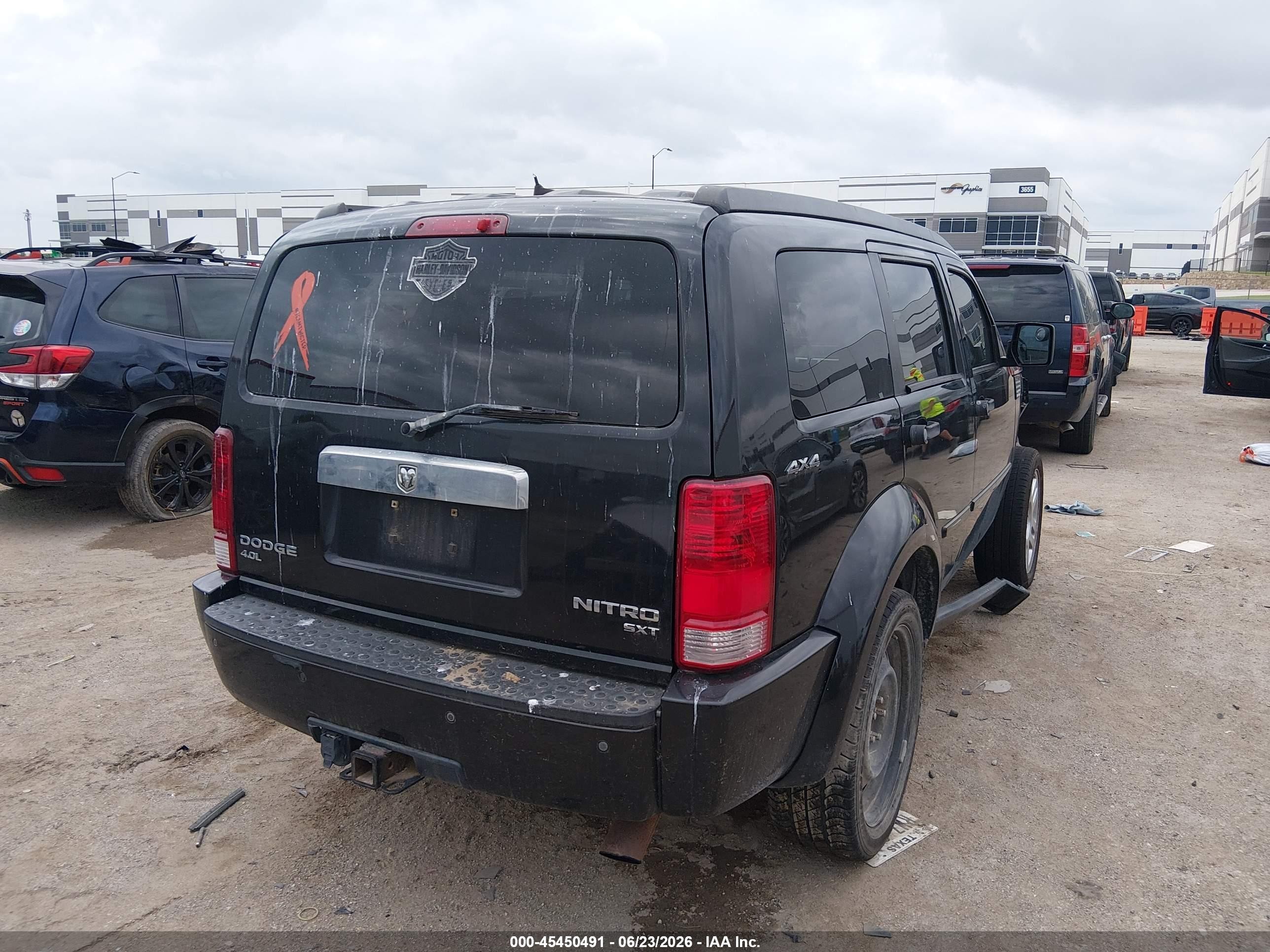 2010 Dodge Nitro Sxt Black vin: 1D4PU5GX5AW141795