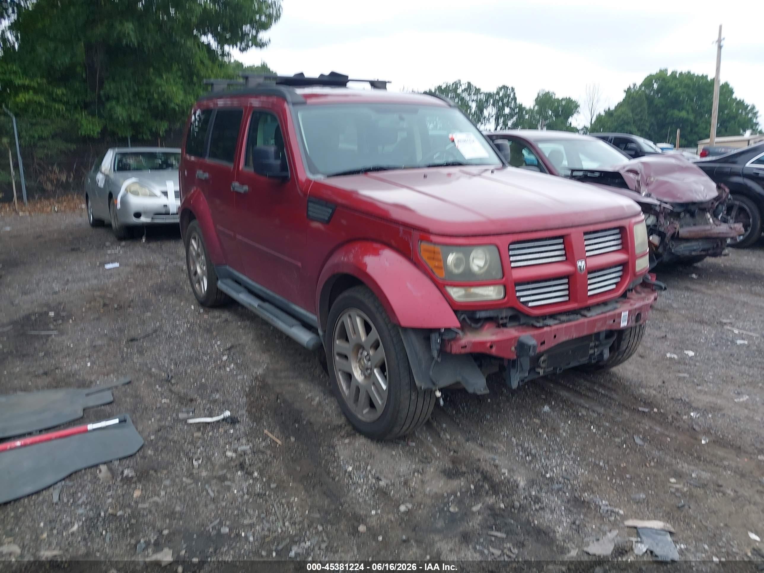 2010 Dodge Nitro Sxt Red vin: 1D4PU5GX6AW102410
