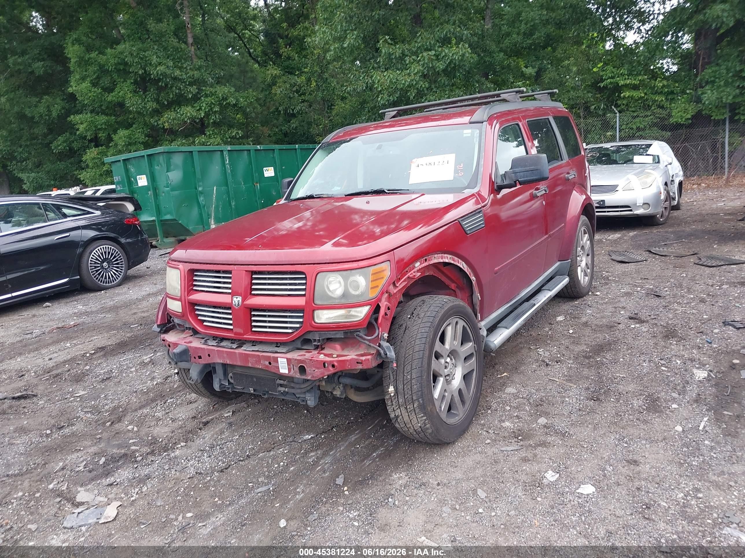 2010 Dodge Nitro Sxt Red vin: 1D4PU5GX6AW102410