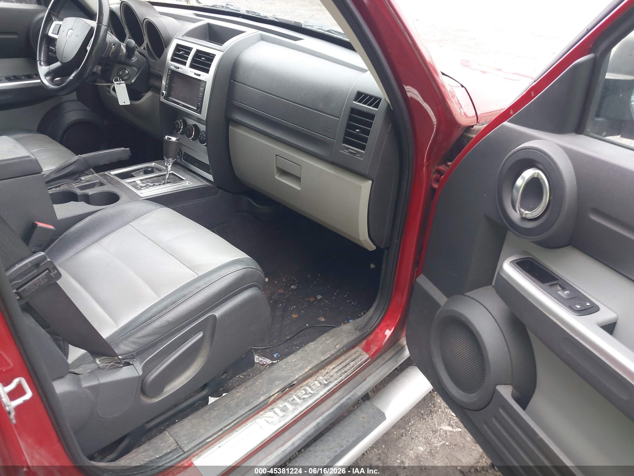 2010 Dodge Nitro Sxt Red vin: 1D4PU5GX6AW102410