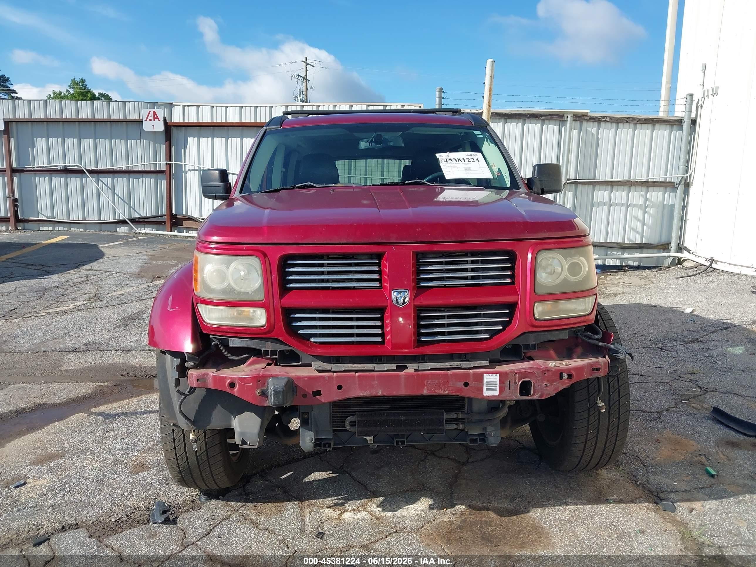 2010 Dodge Nitro Sxt Red vin: 1D4PU5GX6AW102410