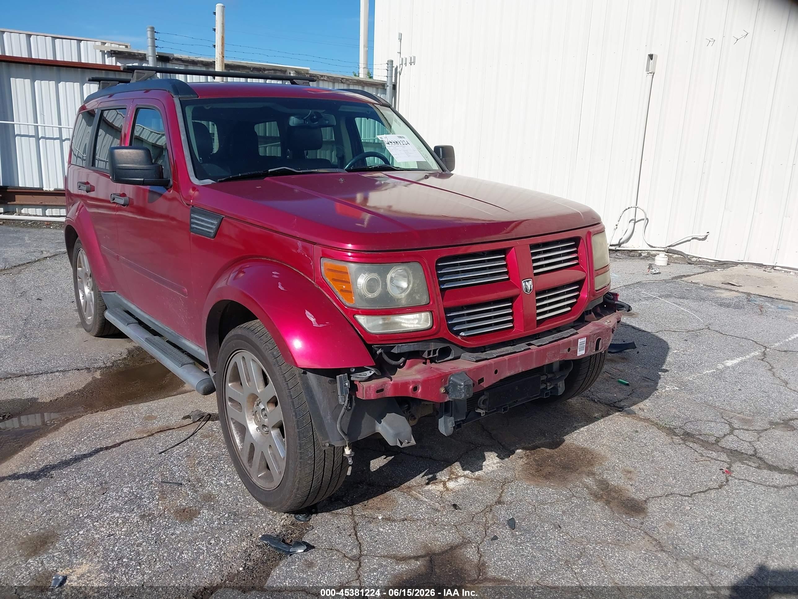 2010 Dodge Nitro Sxt Red vin: 1D4PU5GX6AW102410