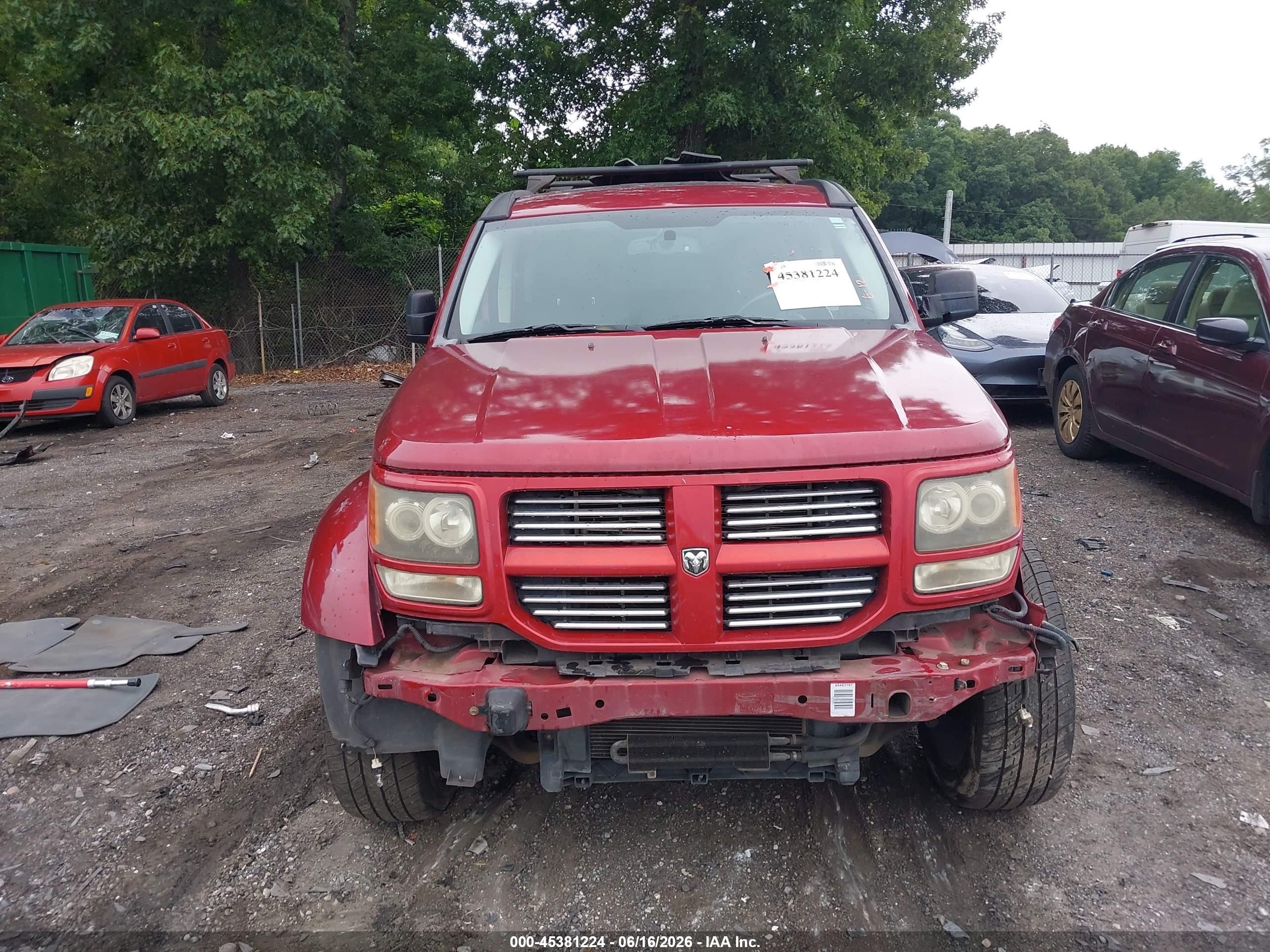 2010 Dodge Nitro Sxt Red vin: 1D4PU5GX6AW102410
