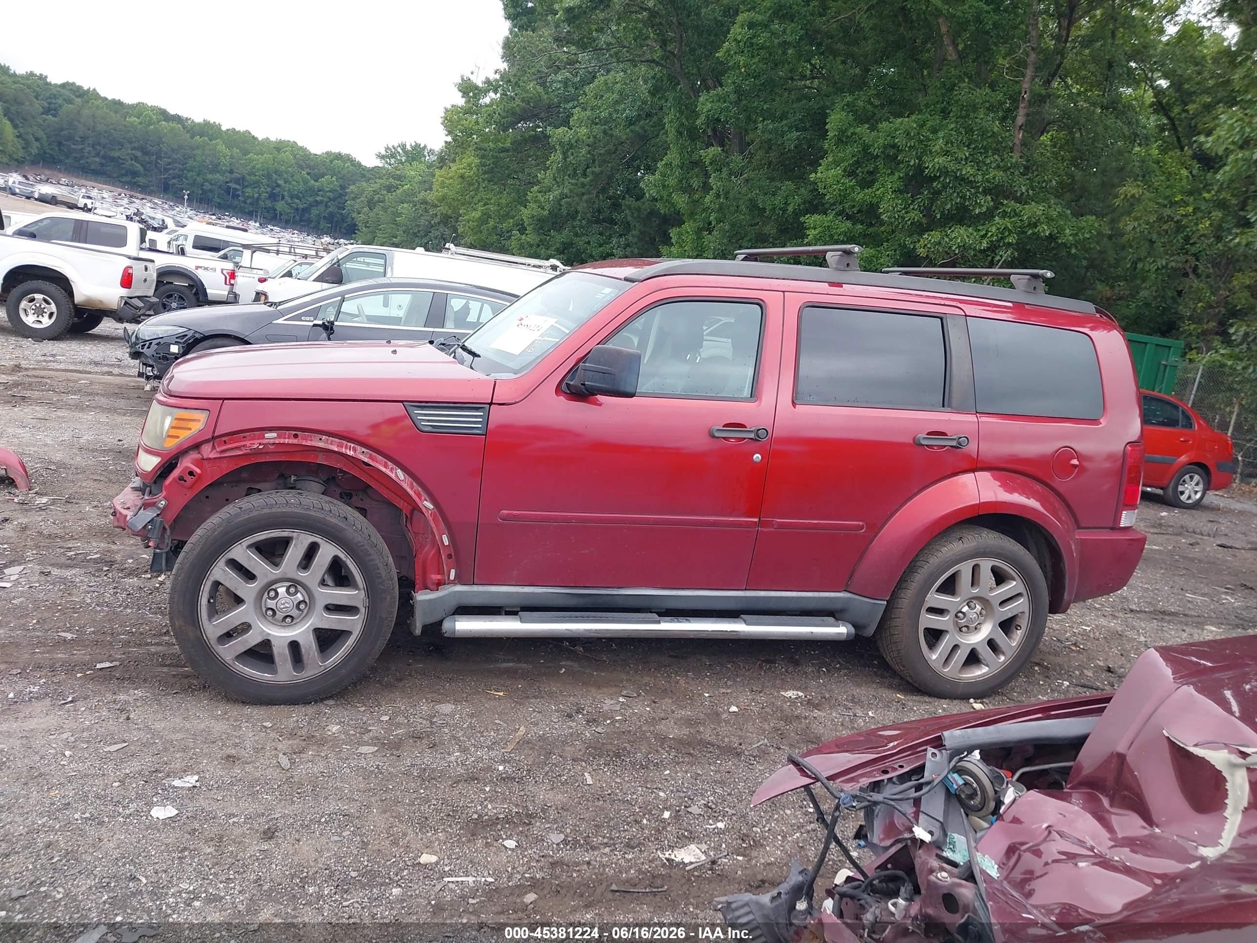 2010 Dodge Nitro Sxt Red vin: 1D4PU5GX6AW102410