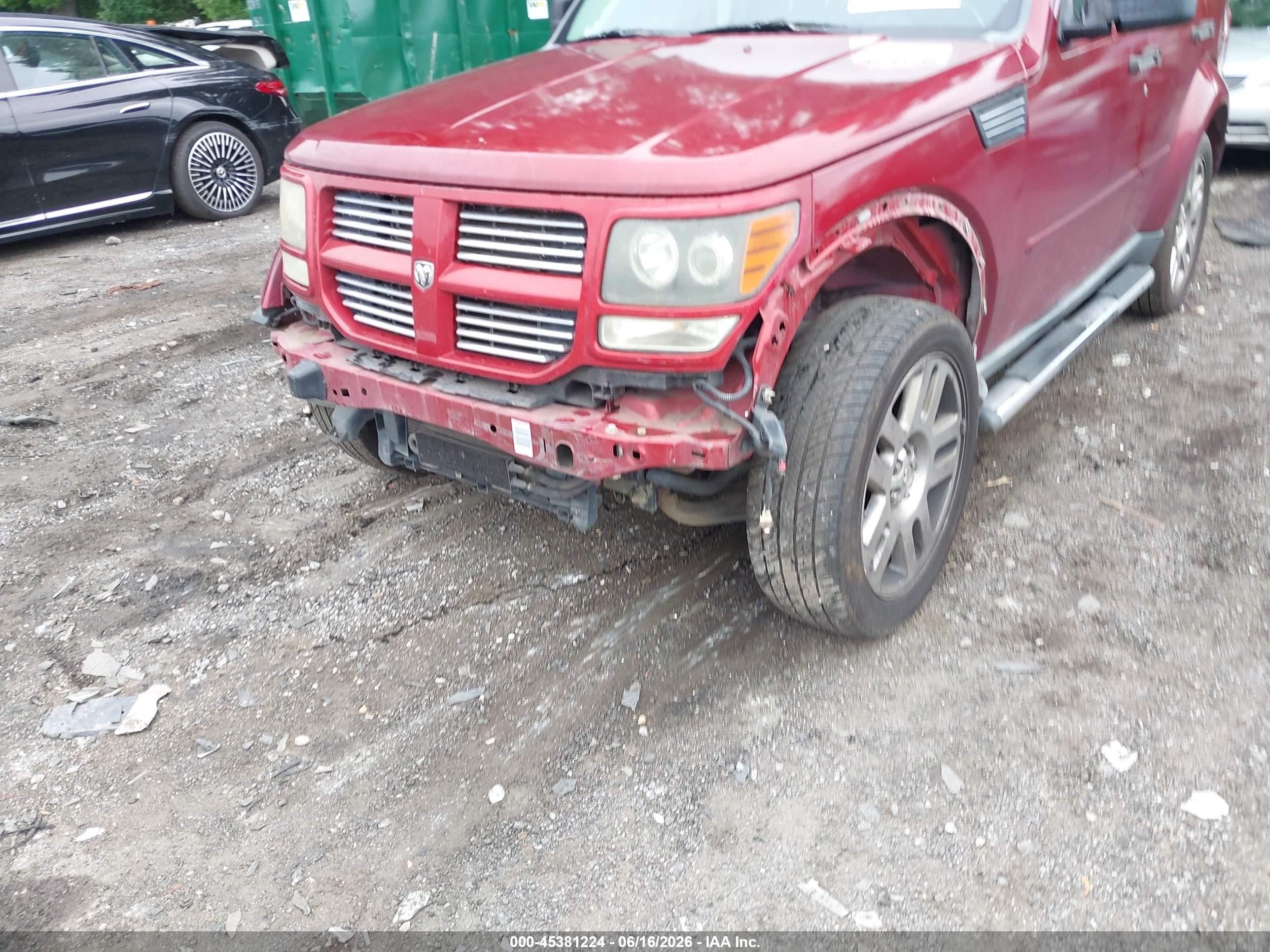 2010 Dodge Nitro Sxt Red vin: 1D4PU5GX6AW102410