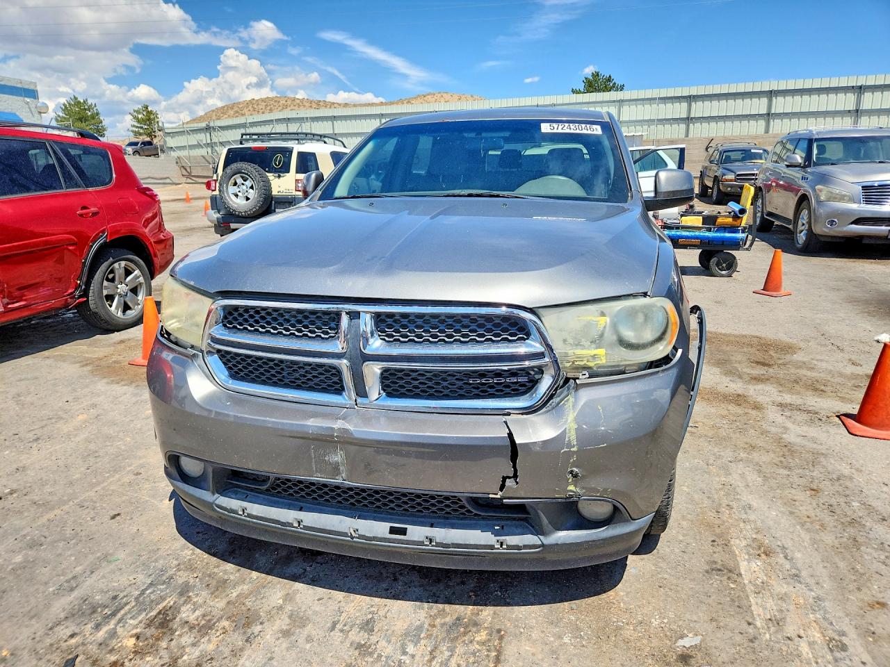 2011 Dodge Durango Express Gray vin: 1D4RD2GG0BC697023