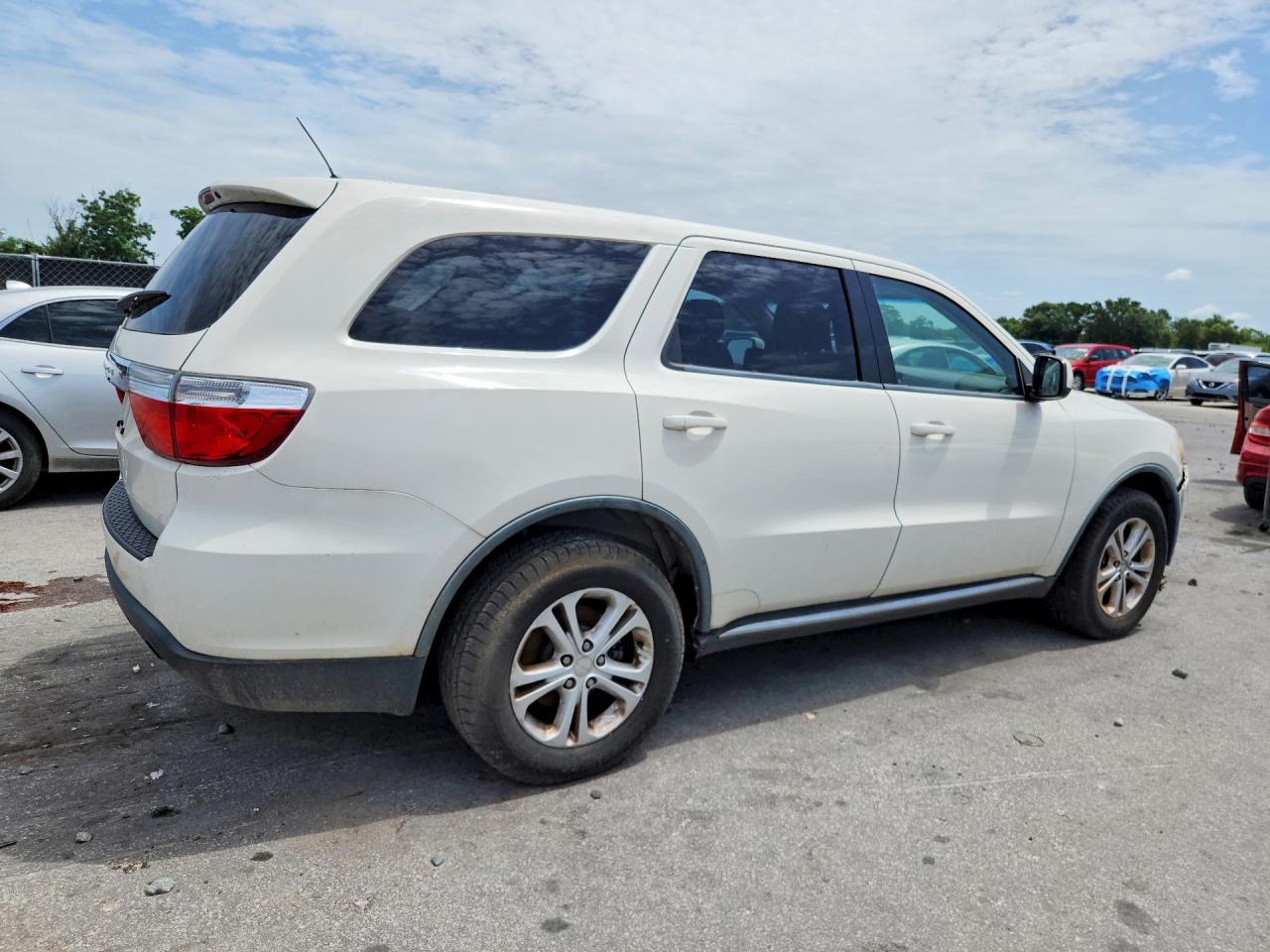 2011 Dodge Durango Express White vin: 1D4RD2GG3BC653128
