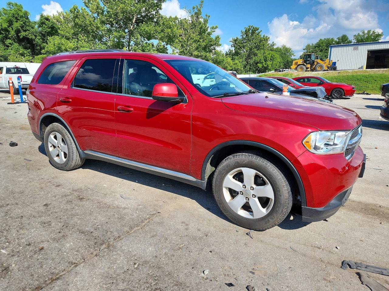 2011 Dodge Durango Express Red vin: 1D4RD2GG4BC653445