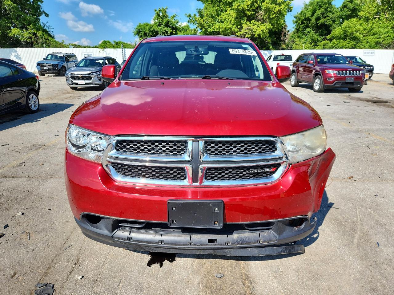 2011 Dodge Durango Express Red vin: 1D4RD2GG4BC653445