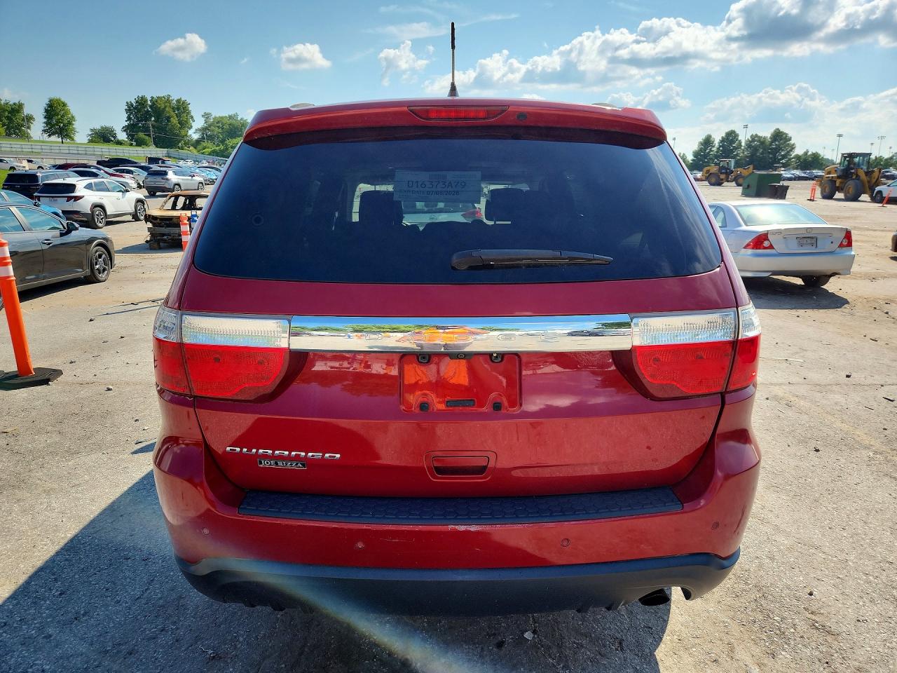2011 Dodge Durango Express Red vin: 1D4RD2GG4BC653445