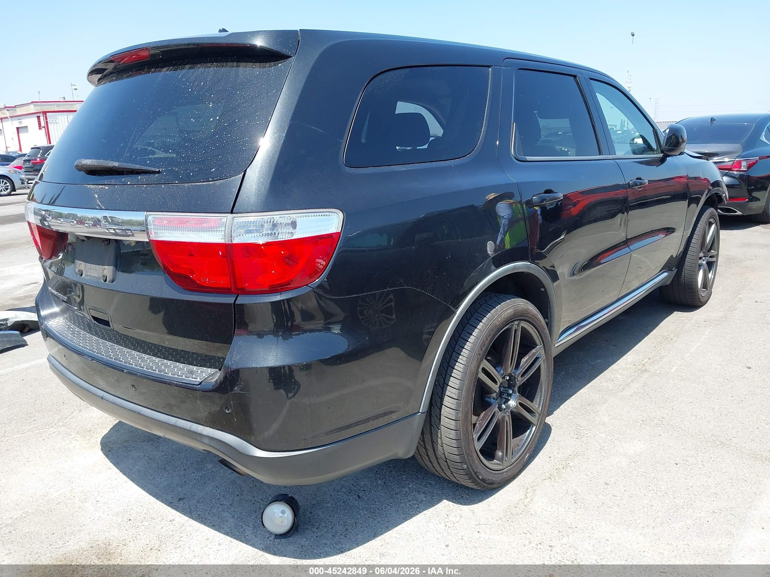 2011 Dodge Durango Express Black vin: 1D4RD2GG5BC667127