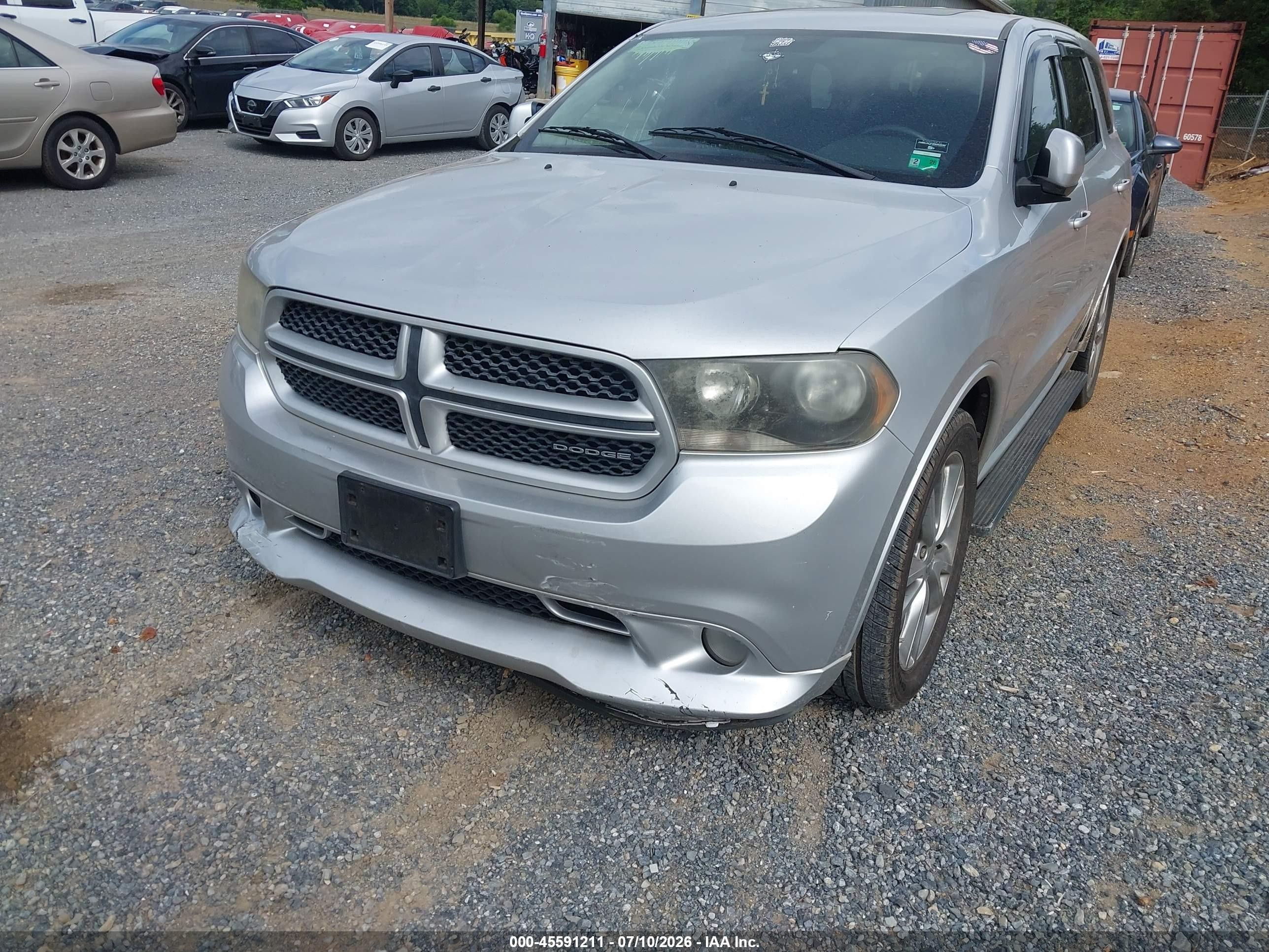 2011 Dodge Durango Heat Silver vin: 1D4RD3GG7BC687675