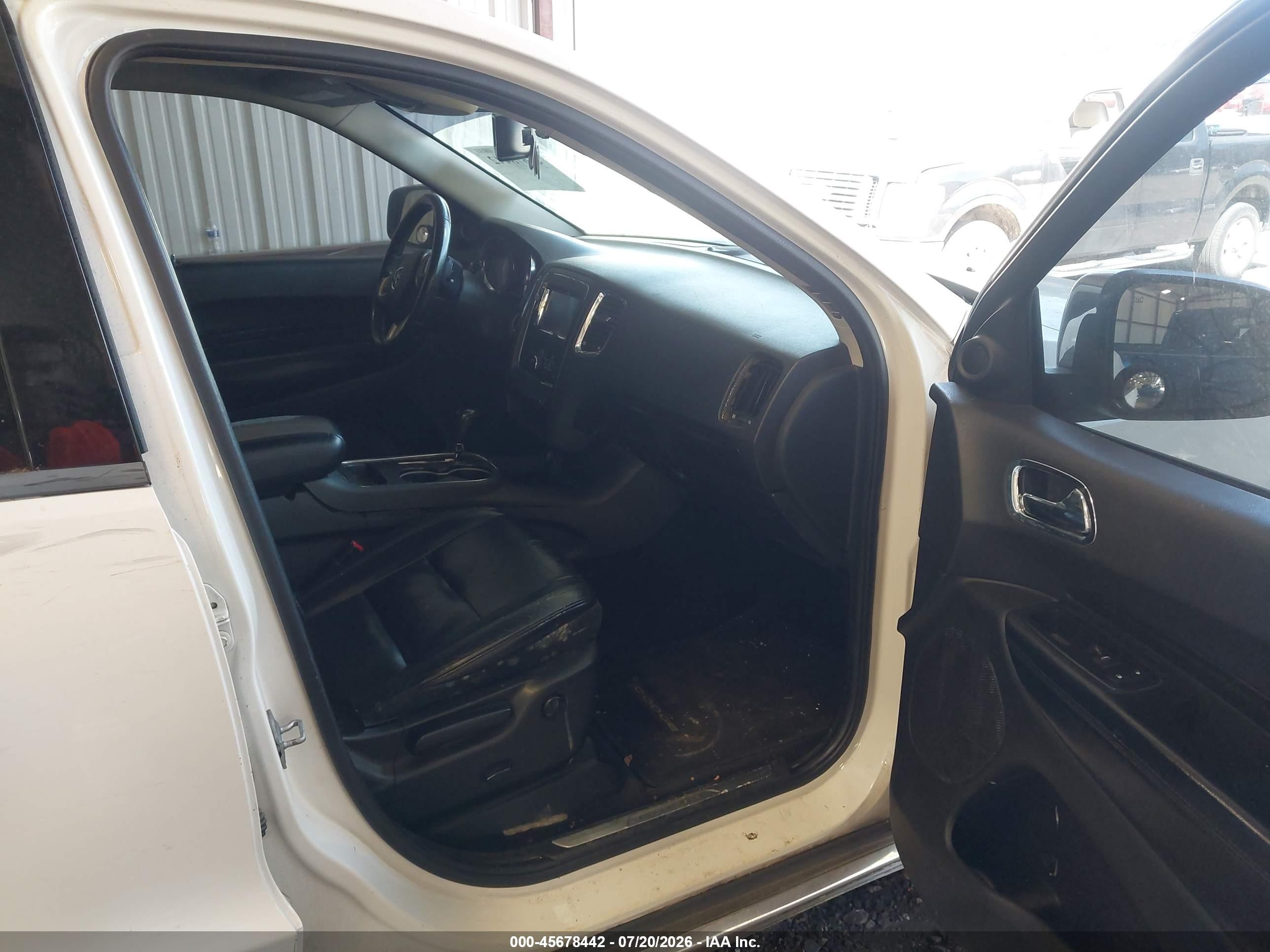 2011 Dodge Durango Crew White vin: 1D4RD4GG2BC598490