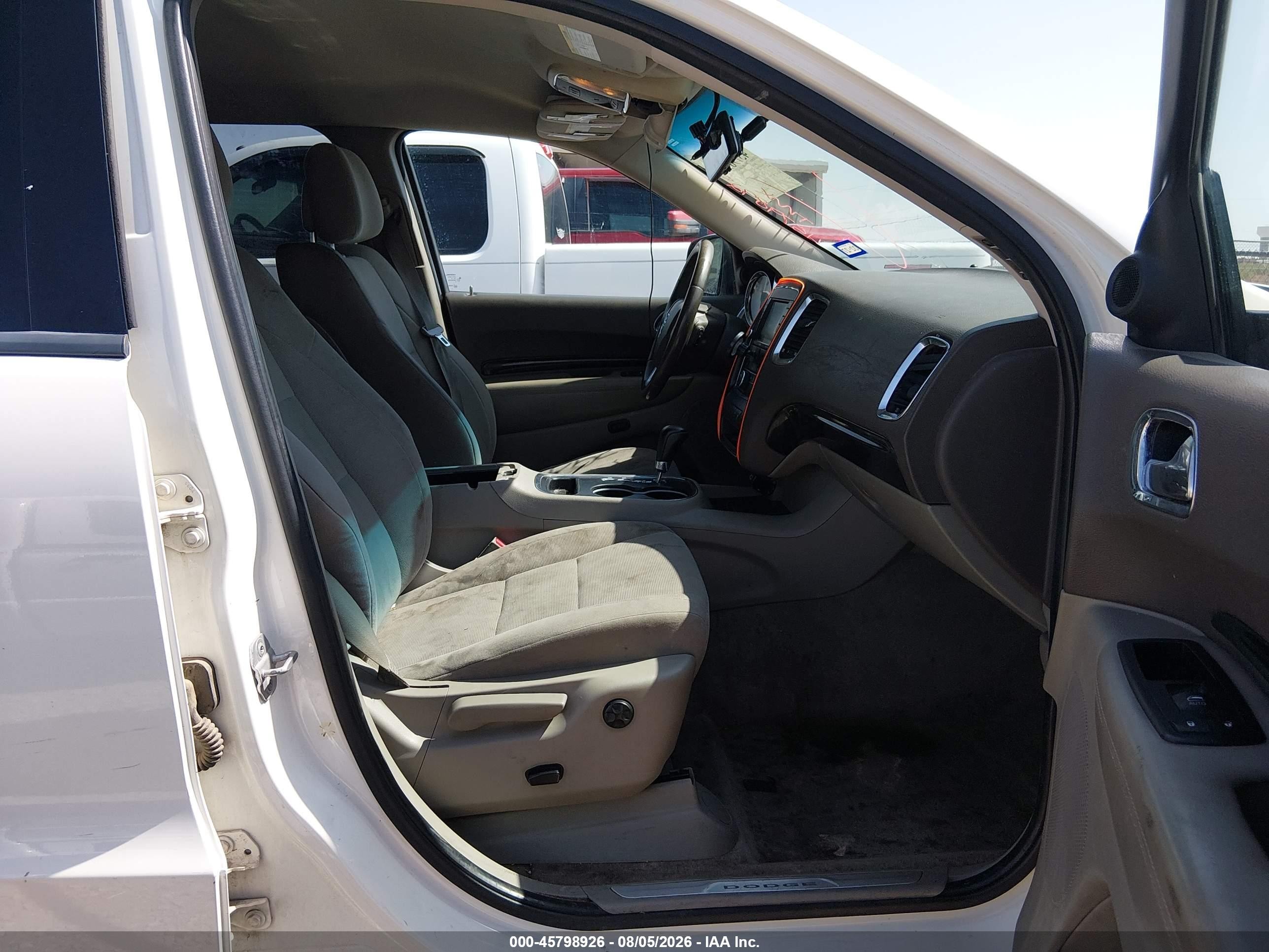 2011 Dodge Durango Crew White vin: 1D4RD4GG2BC633934