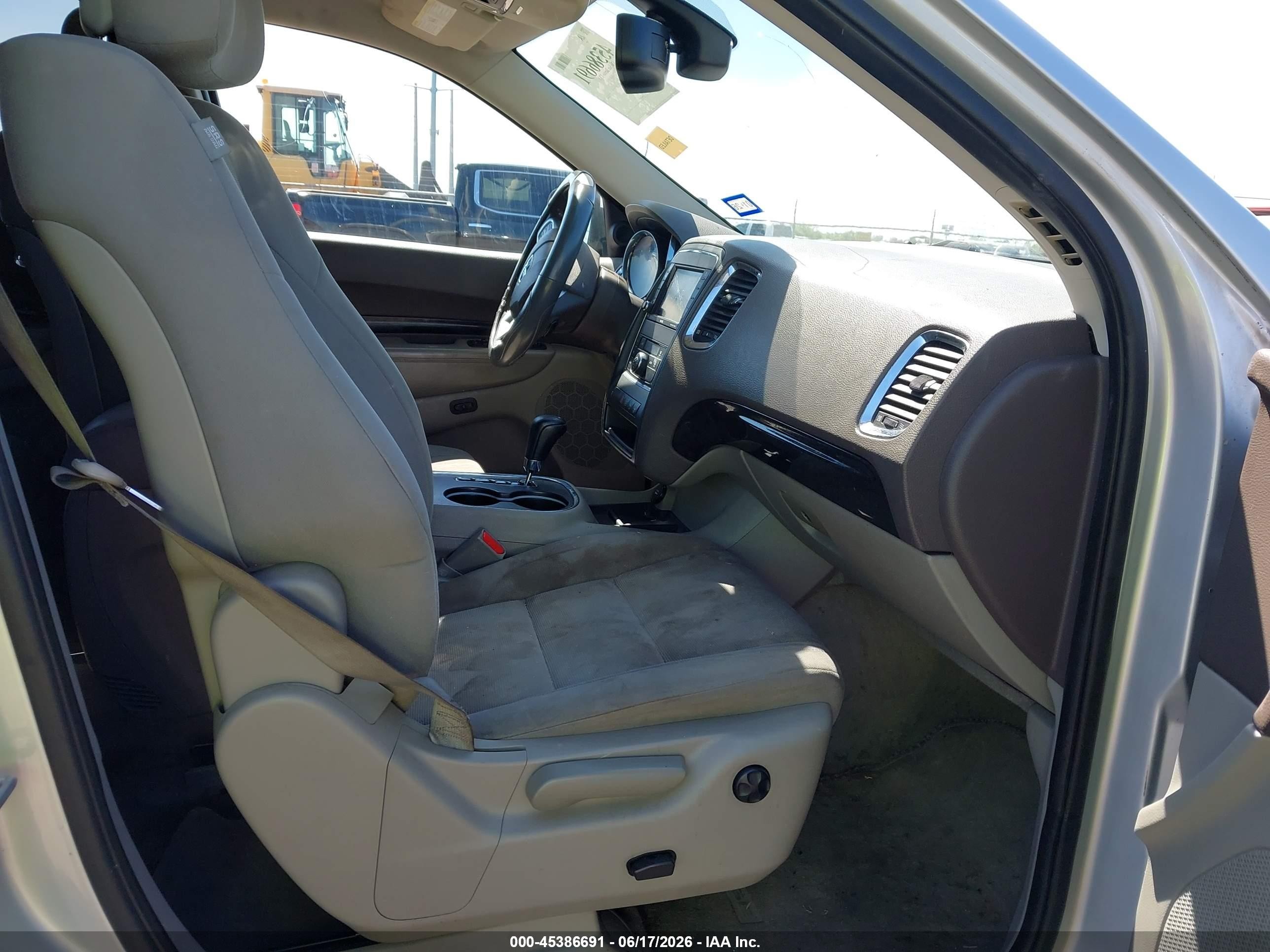 2011 Dodge Durango Crew Silver vin: 1D4RD4GG3BC598188