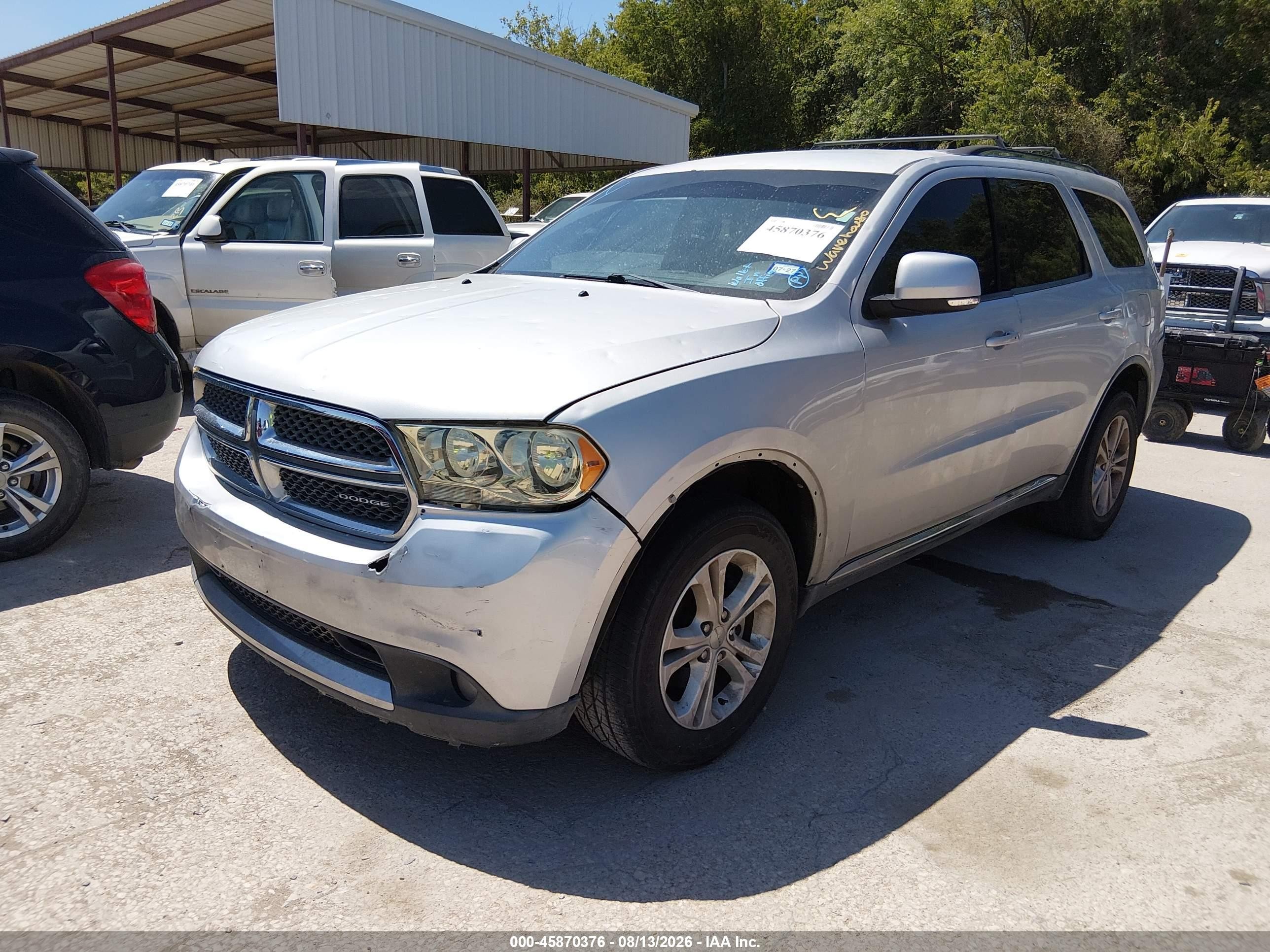 2011 Dodge Durango Crew Silver vin: 1D4RD4GG3BC660074