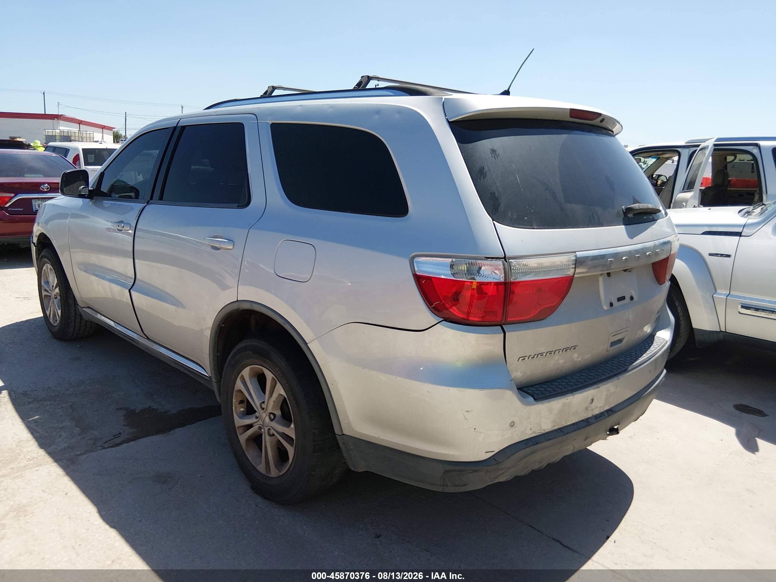 2011 Dodge Durango Crew Silver vin: 1D4RD4GG3BC660074