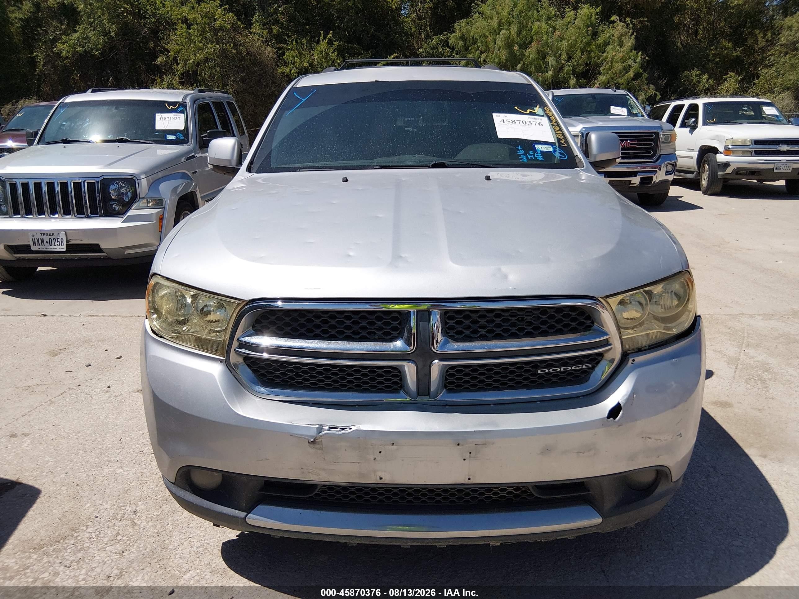 2011 Dodge Durango Crew Silver vin: 1D4RD4GG3BC660074