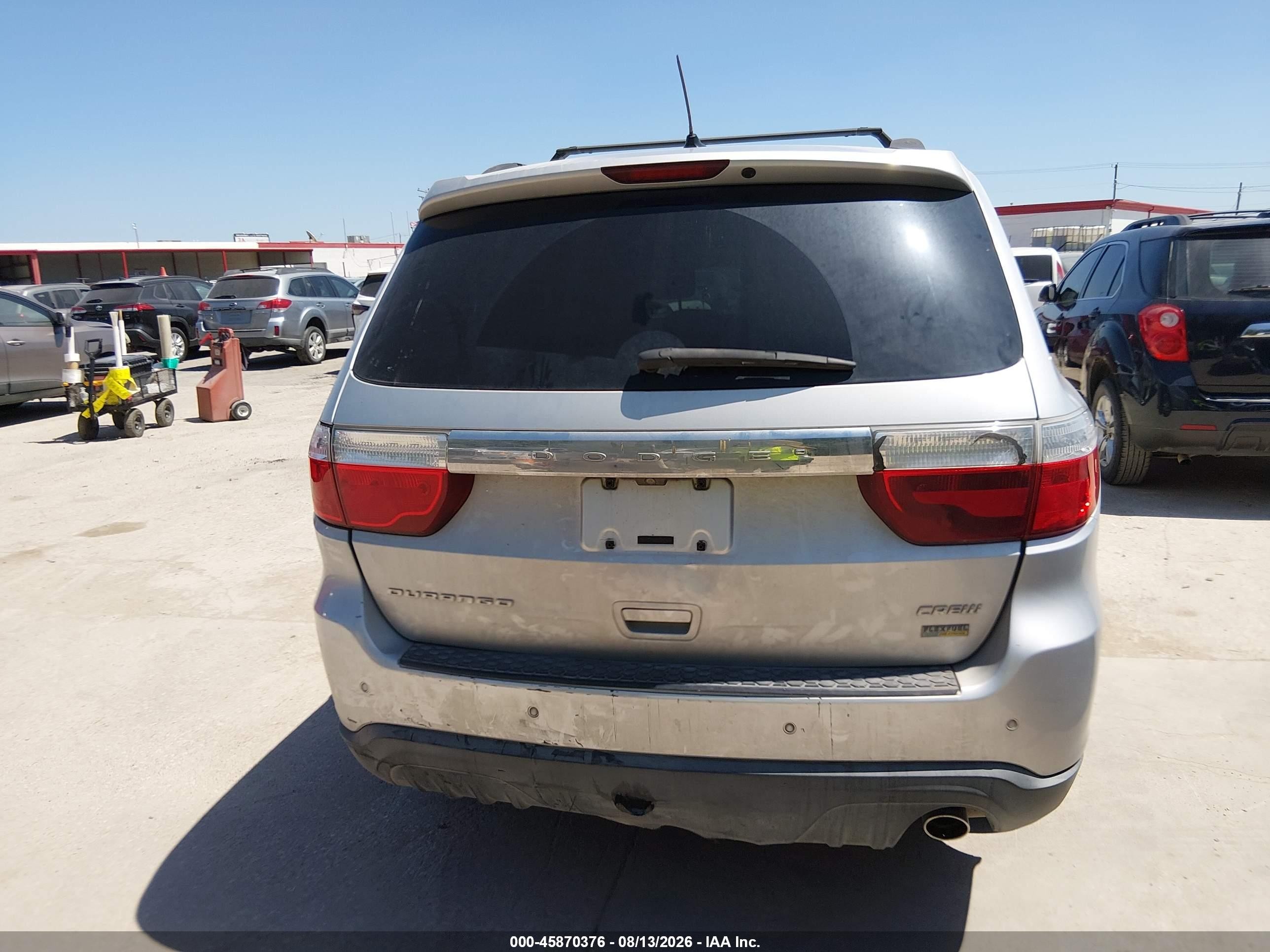 2011 Dodge Durango Crew Silver vin: 1D4RD4GG3BC660074