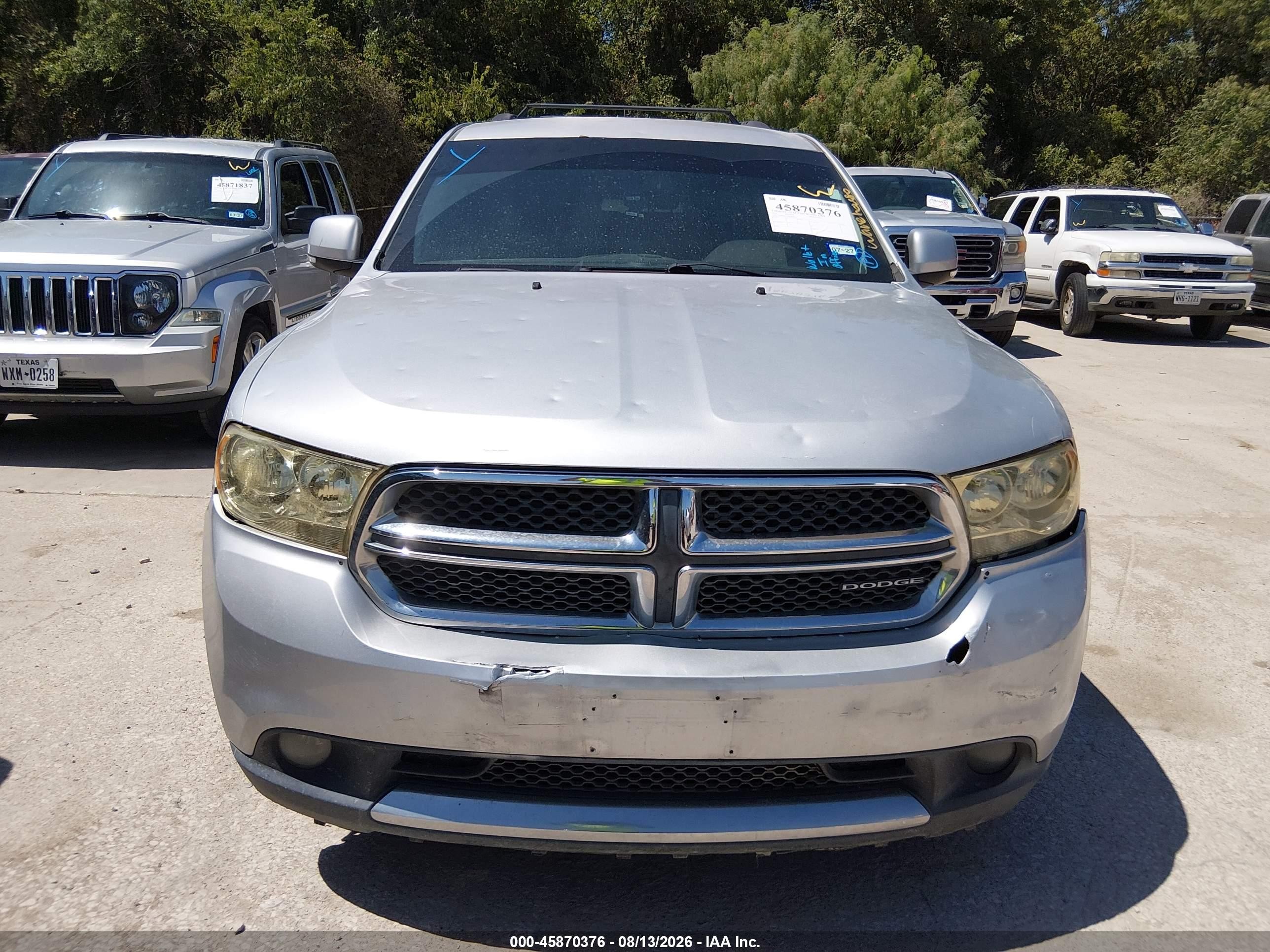 2011 Dodge Durango Crew Silver vin: 1D4RD4GG3BC660074