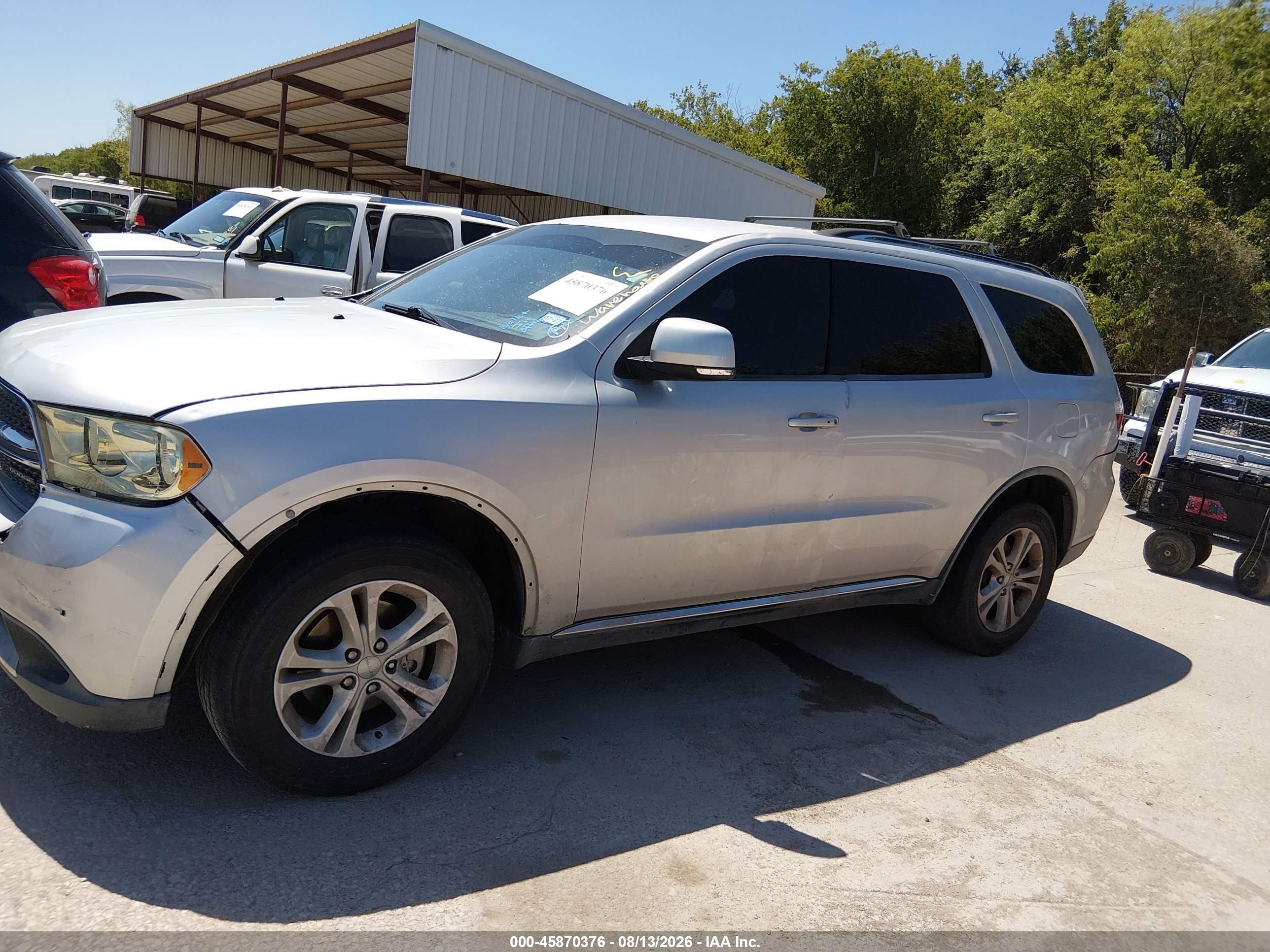 2011 Dodge Durango Crew Silver vin: 1D4RD4GG3BC660074