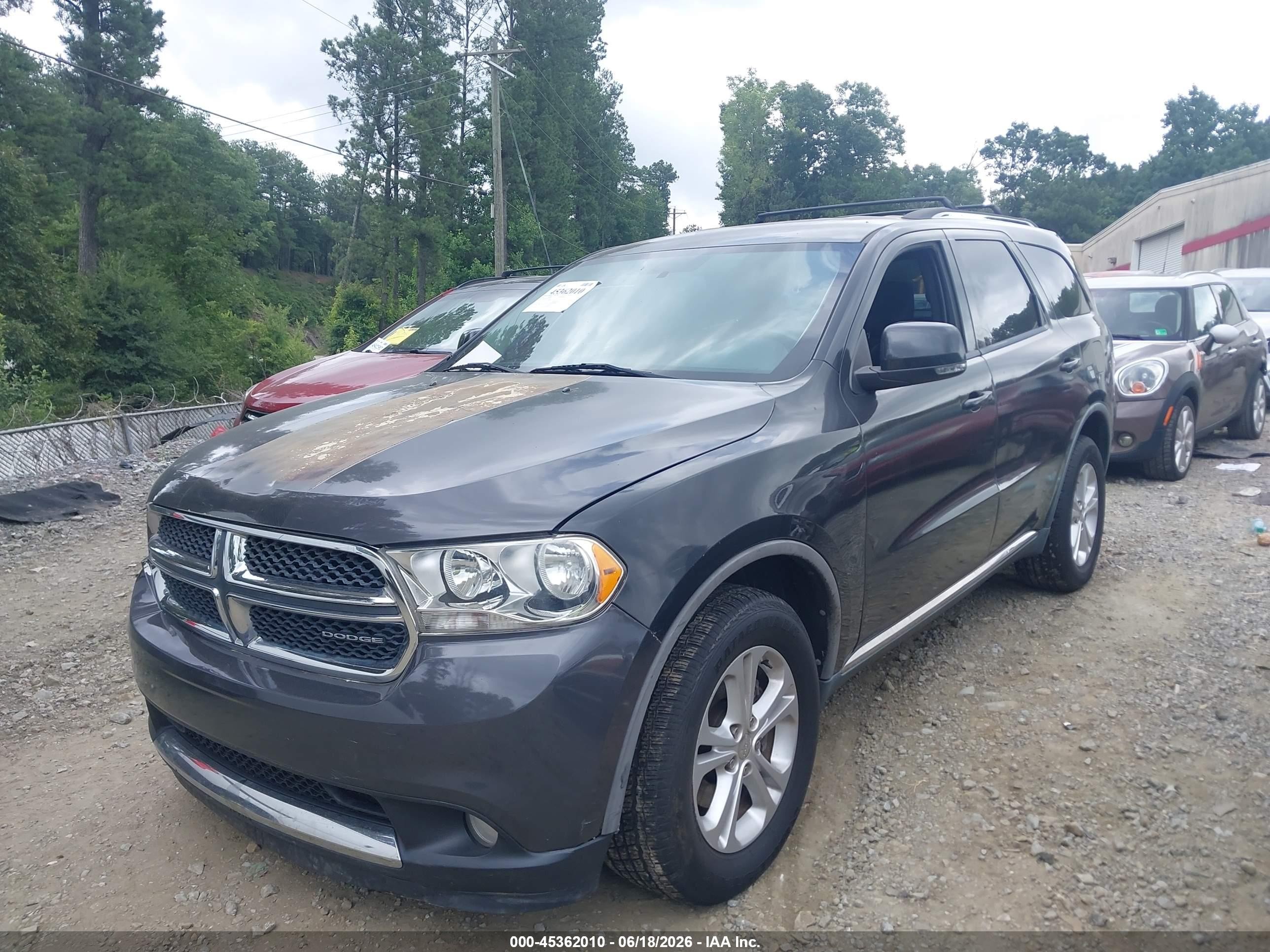 2011 Dodge Durango Crew Gray vin: 1D4RD4GG3BC732083
