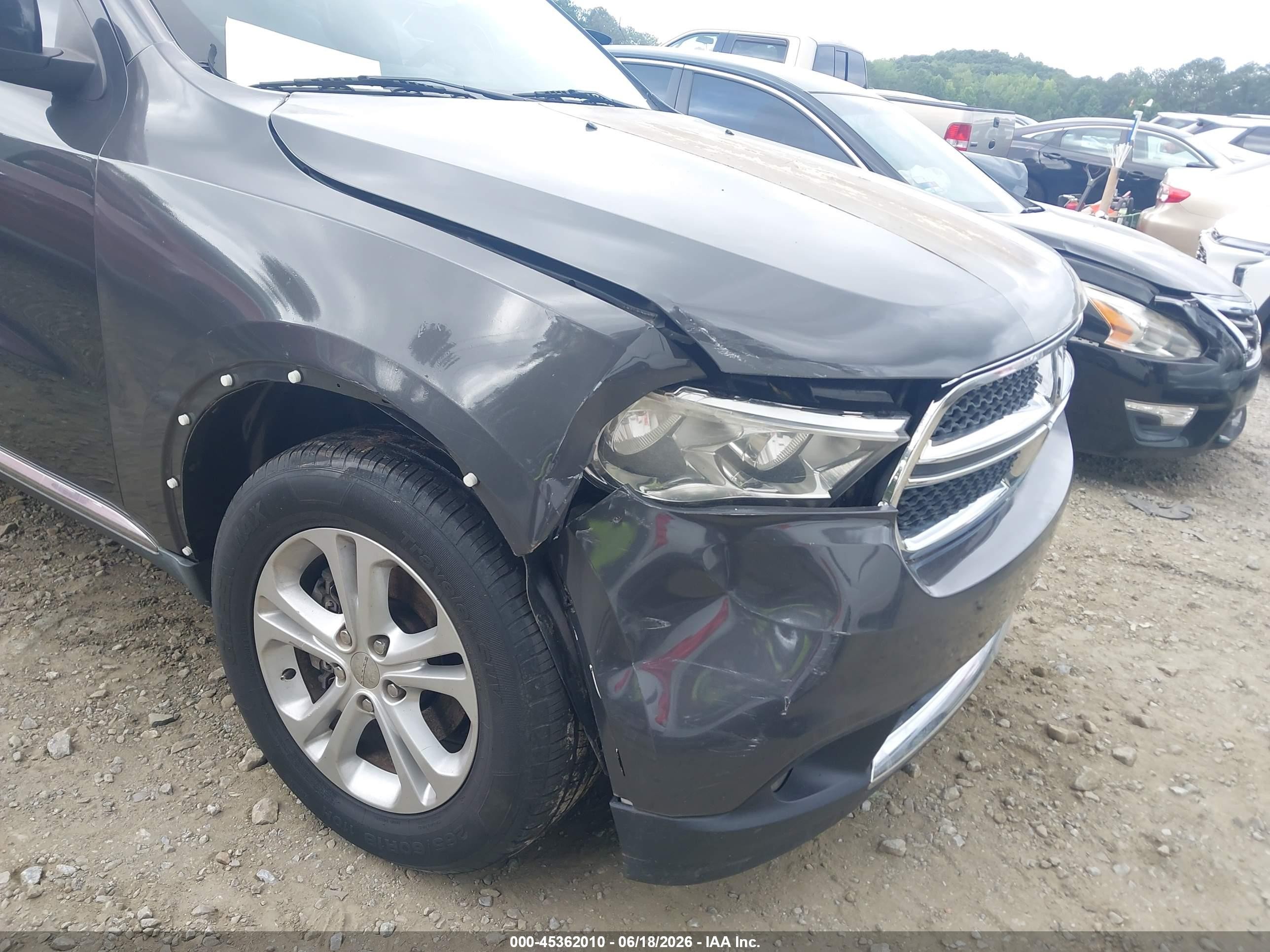2011 Dodge Durango Crew Gray vin: 1D4RD4GG3BC732083