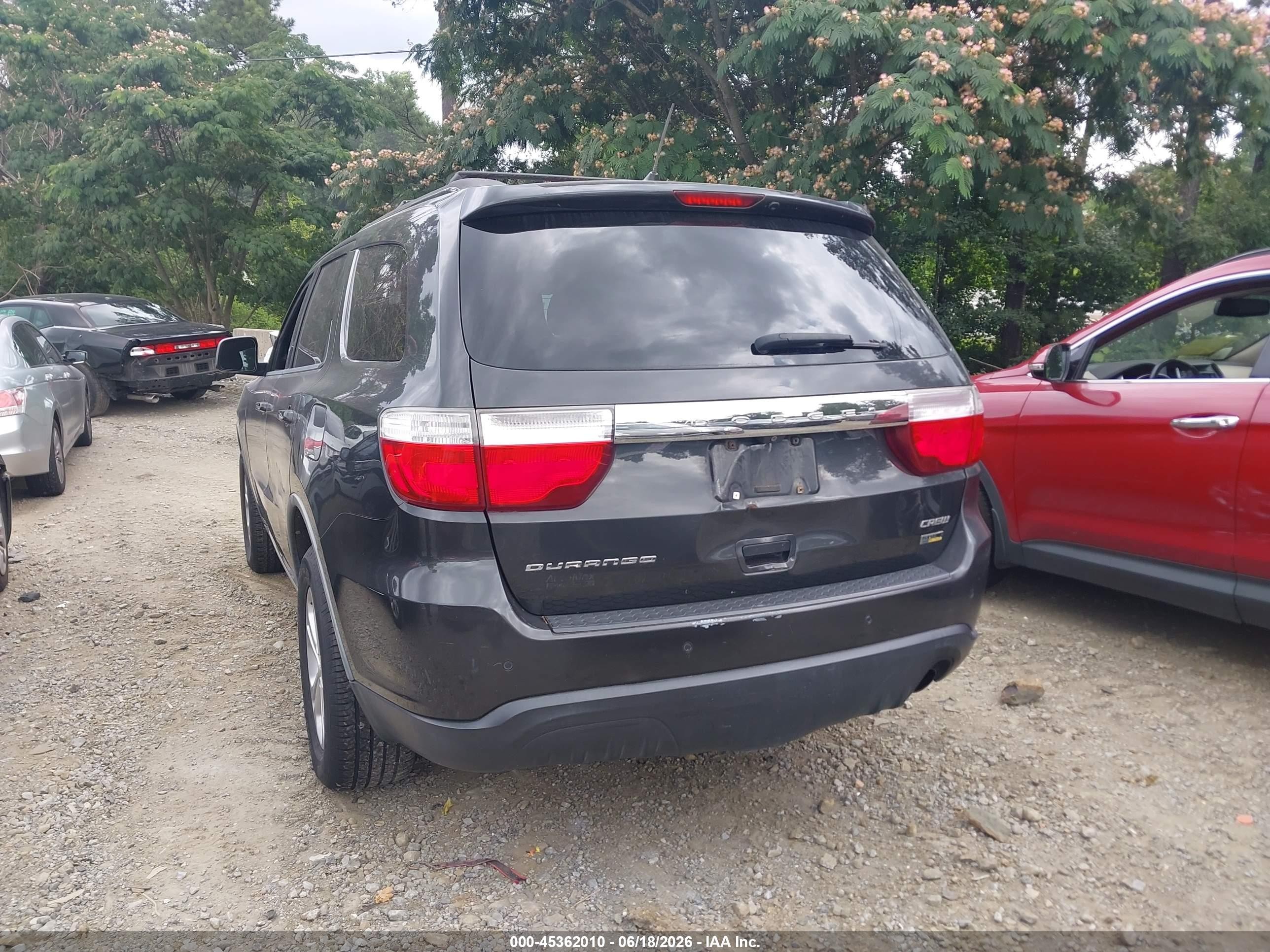 2011 Dodge Durango Crew Gray vin: 1D4RD4GG3BC732083