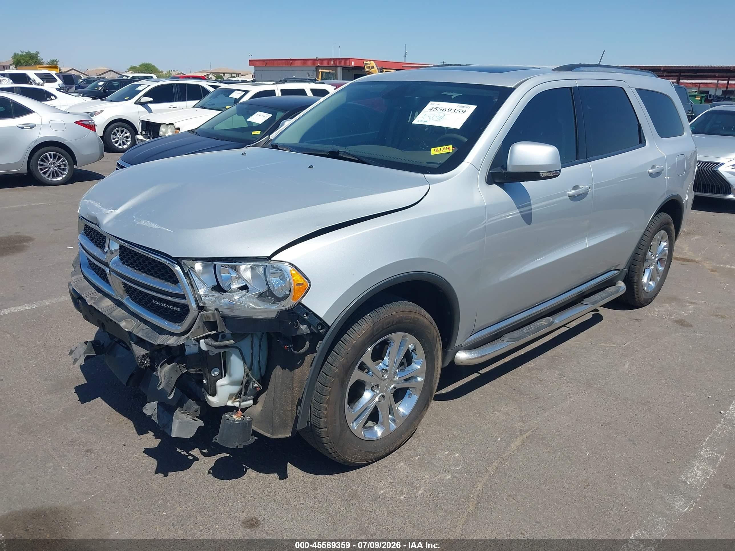2011 Dodge Durango Crew Silver vin: 1D4RD4GG4BC695044