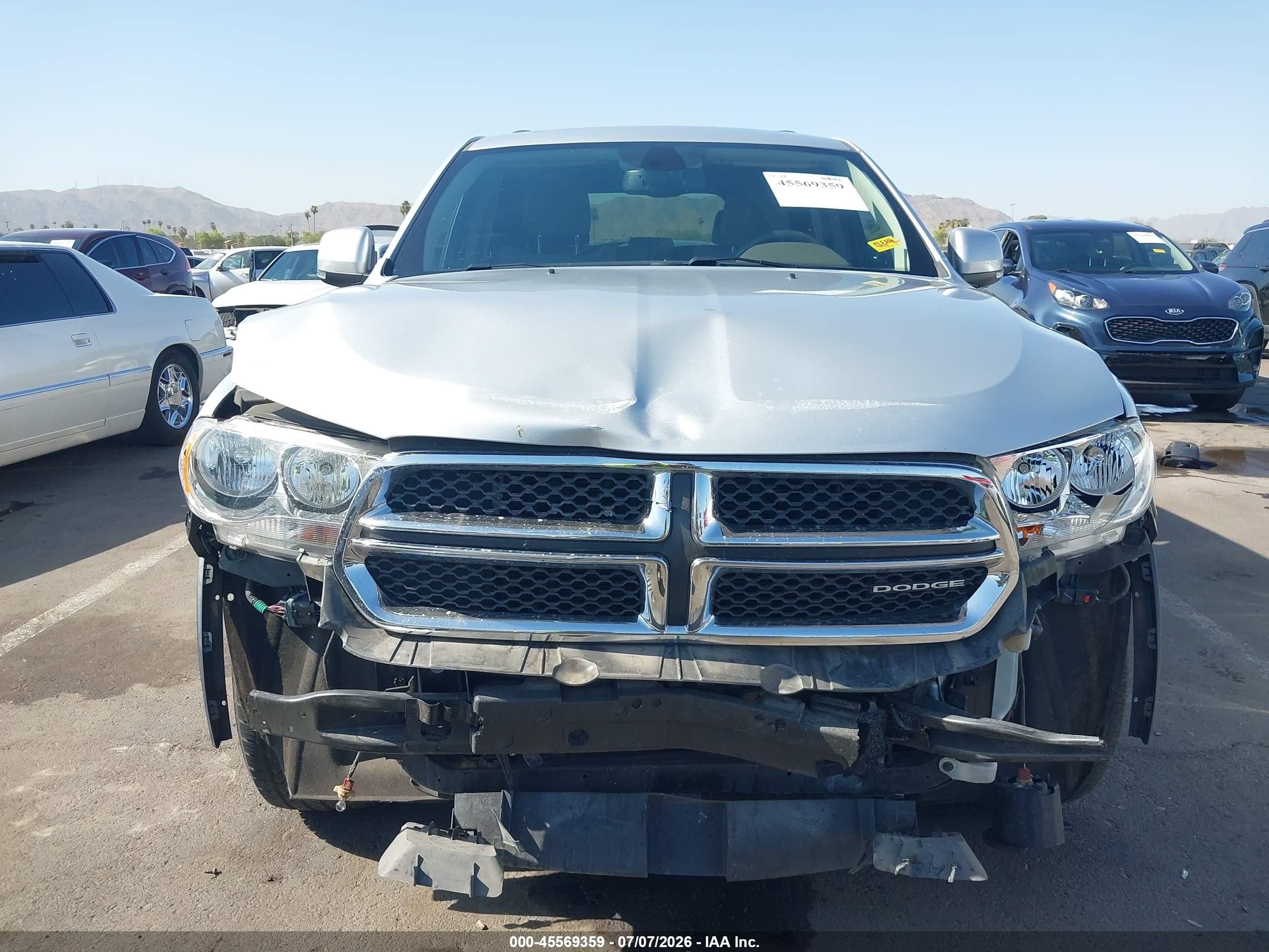 2011 Dodge Durango Crew Silver vin: 1D4RD4GG4BC695044