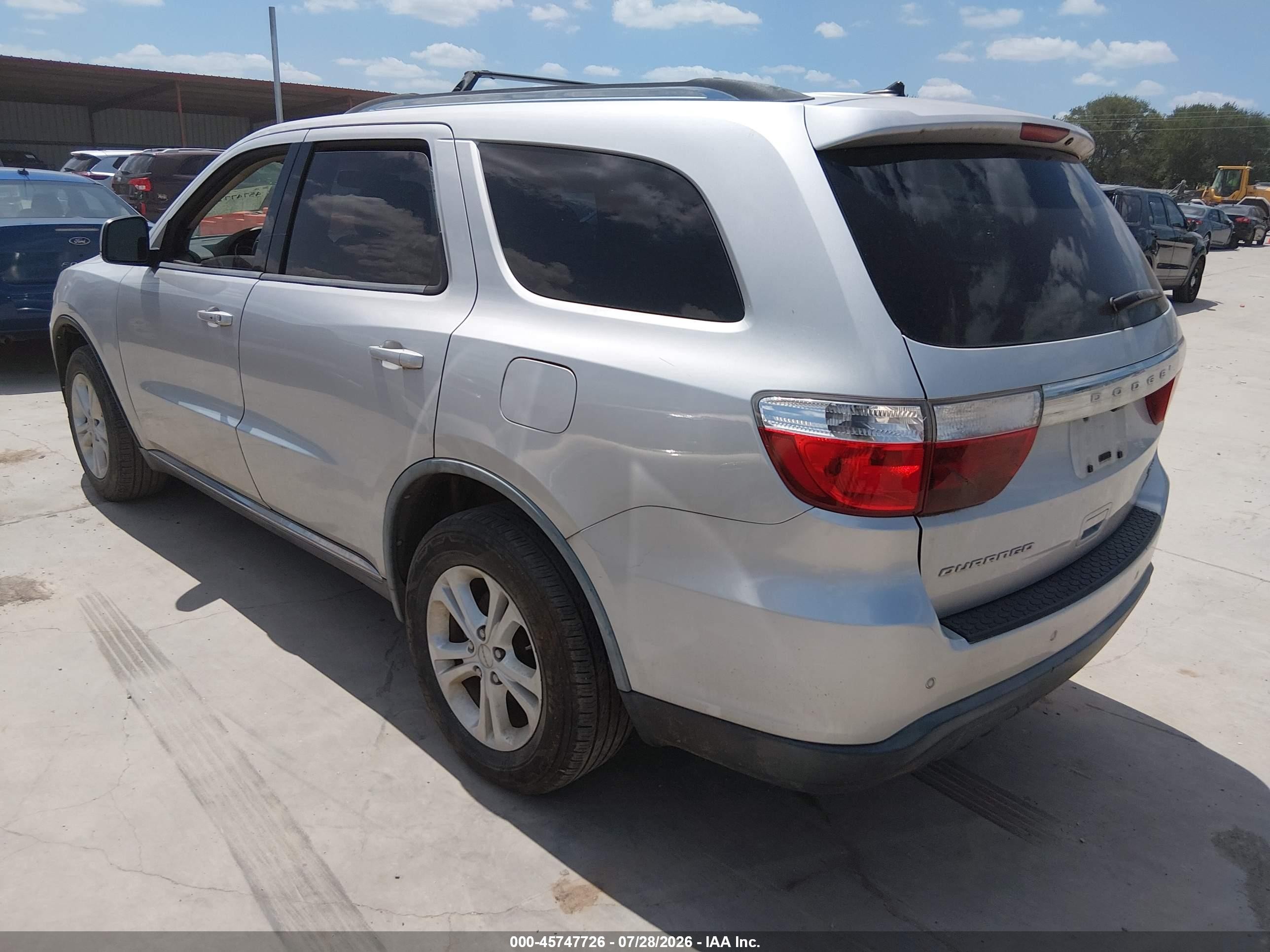 2011 Dodge Durango Crew Silver vin: 1D4RD4GG6BC720252