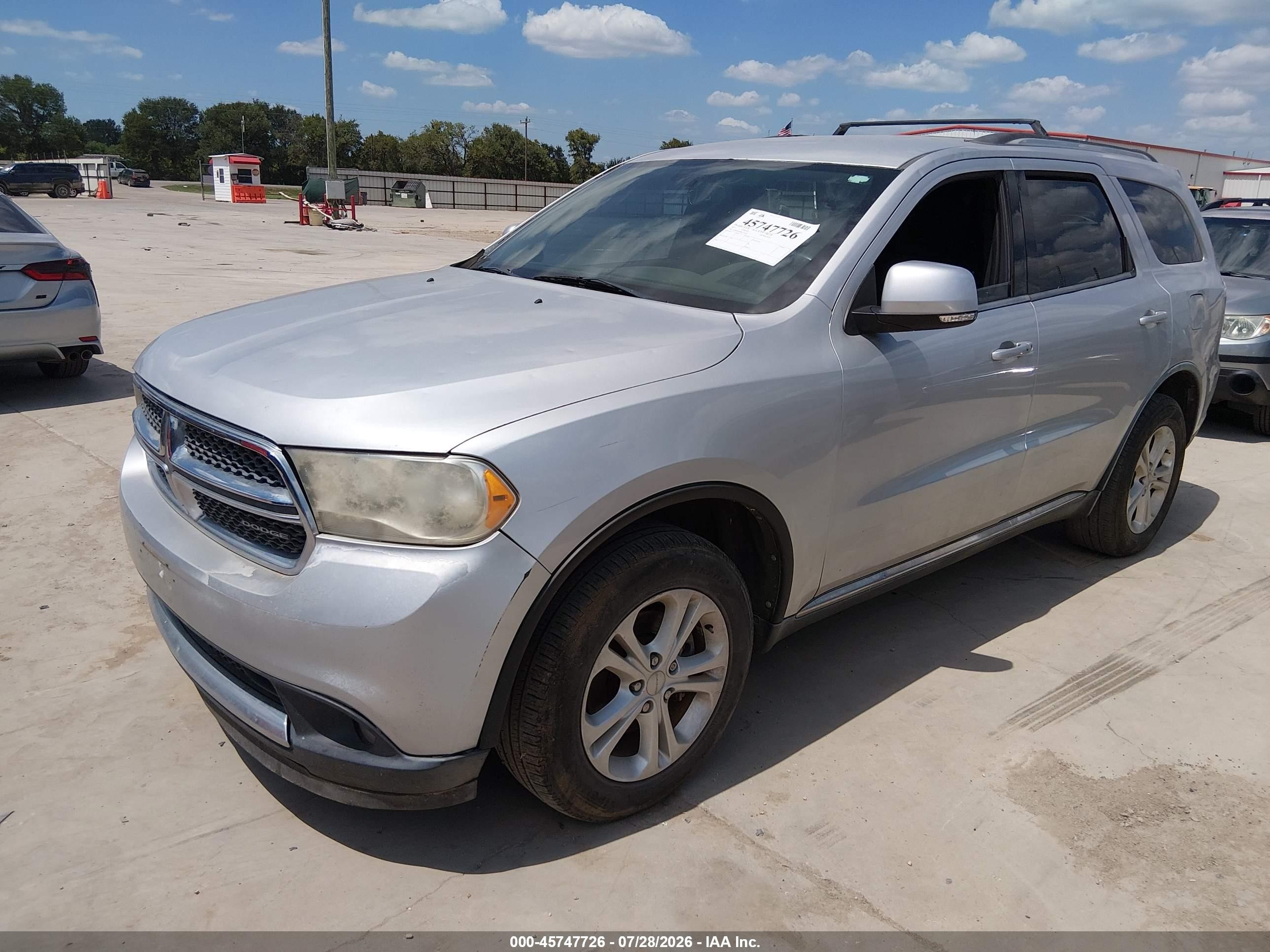 2011 Dodge Durango Crew Silver vin: 1D4RD4GG6BC720252
