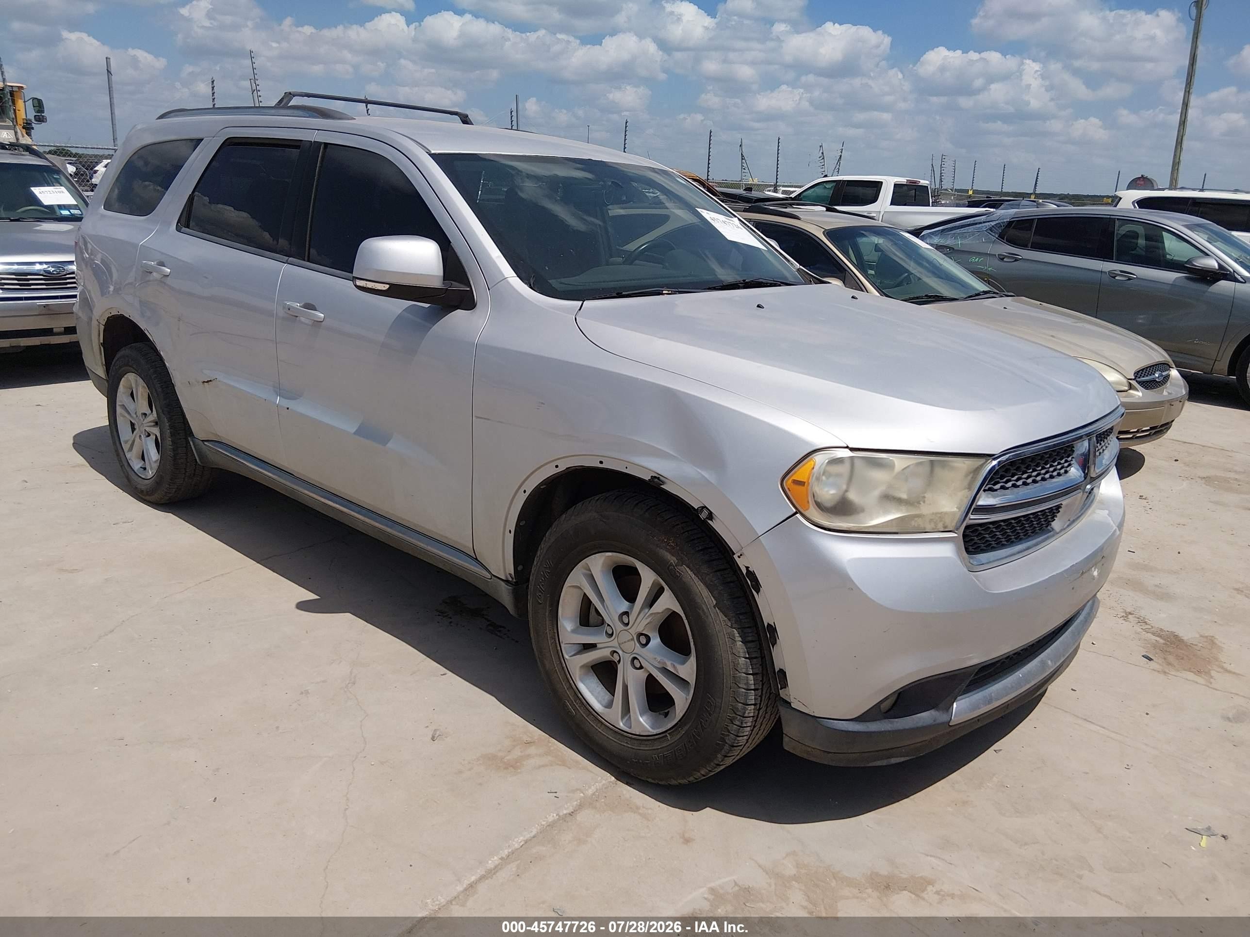 2011 Dodge Durango Crew Silver vin: 1D4RD4GG6BC720252