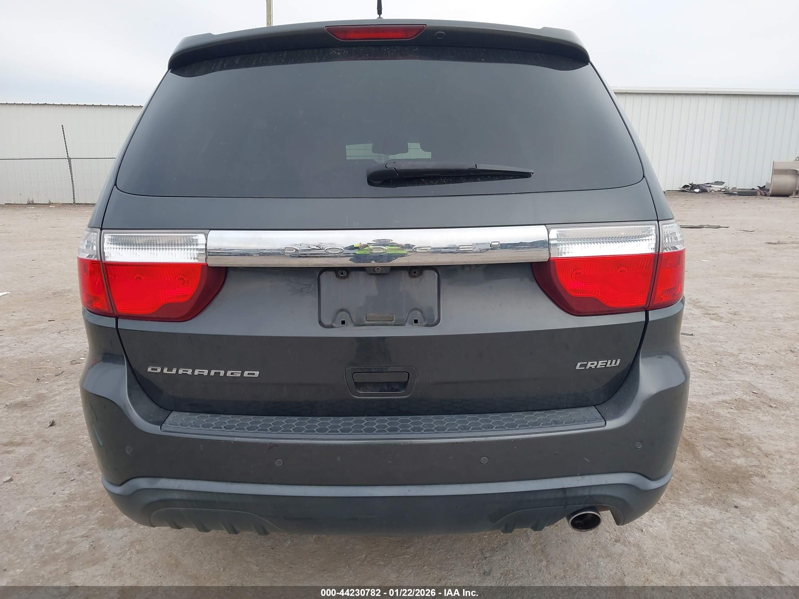 2011 Dodge Durango Crew Gray vin: 1D4RD4GG6BC720364