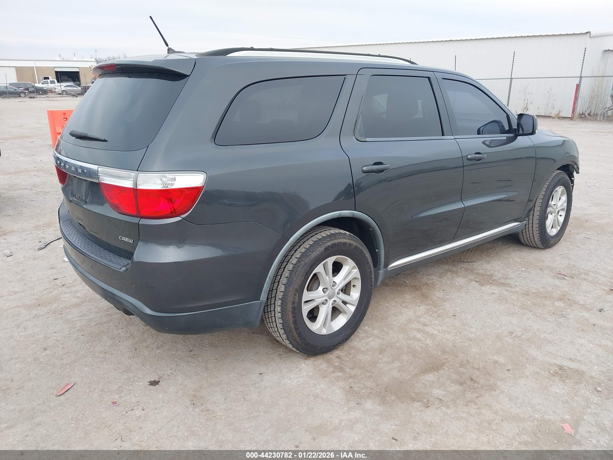 2011 Dodge Durango Crew Gray vin: 1D4RD4GG6BC720364