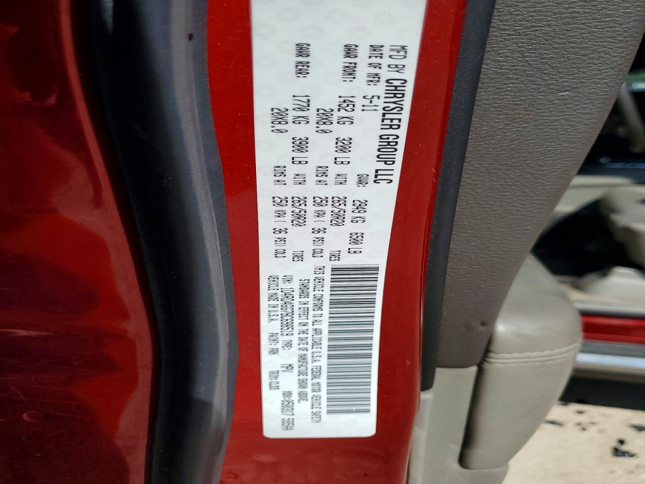 2011 Dodge Durango 4d Gt Maroon vin: 1D4RD4GG7BC698519